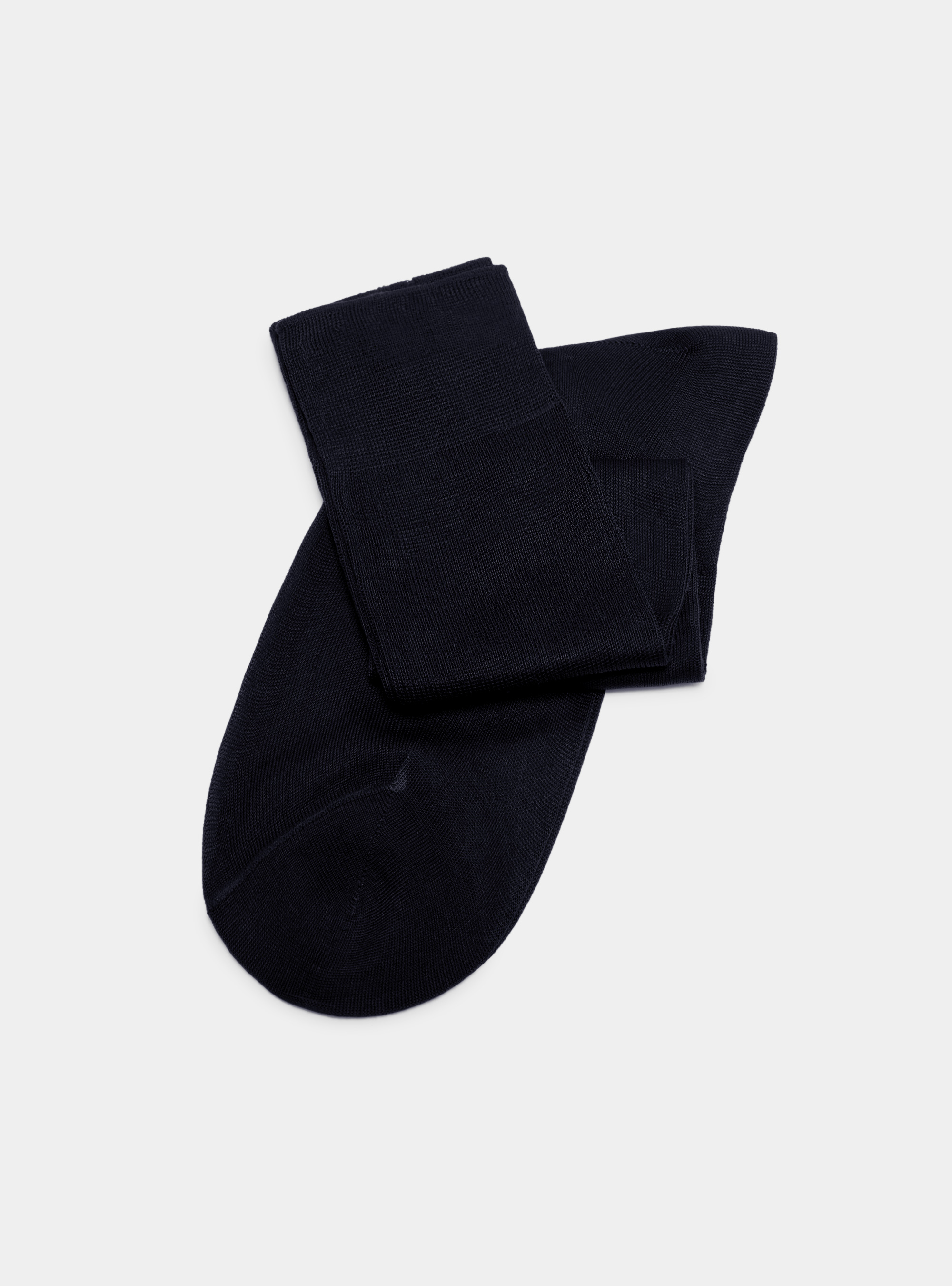 Lisle Garn lange Socken, NAVY 0218C