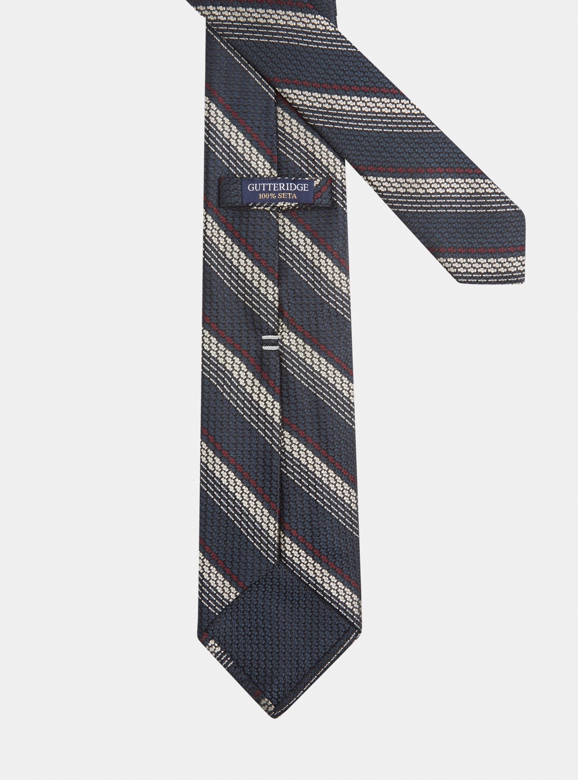 Regimental silk tie, BLACK