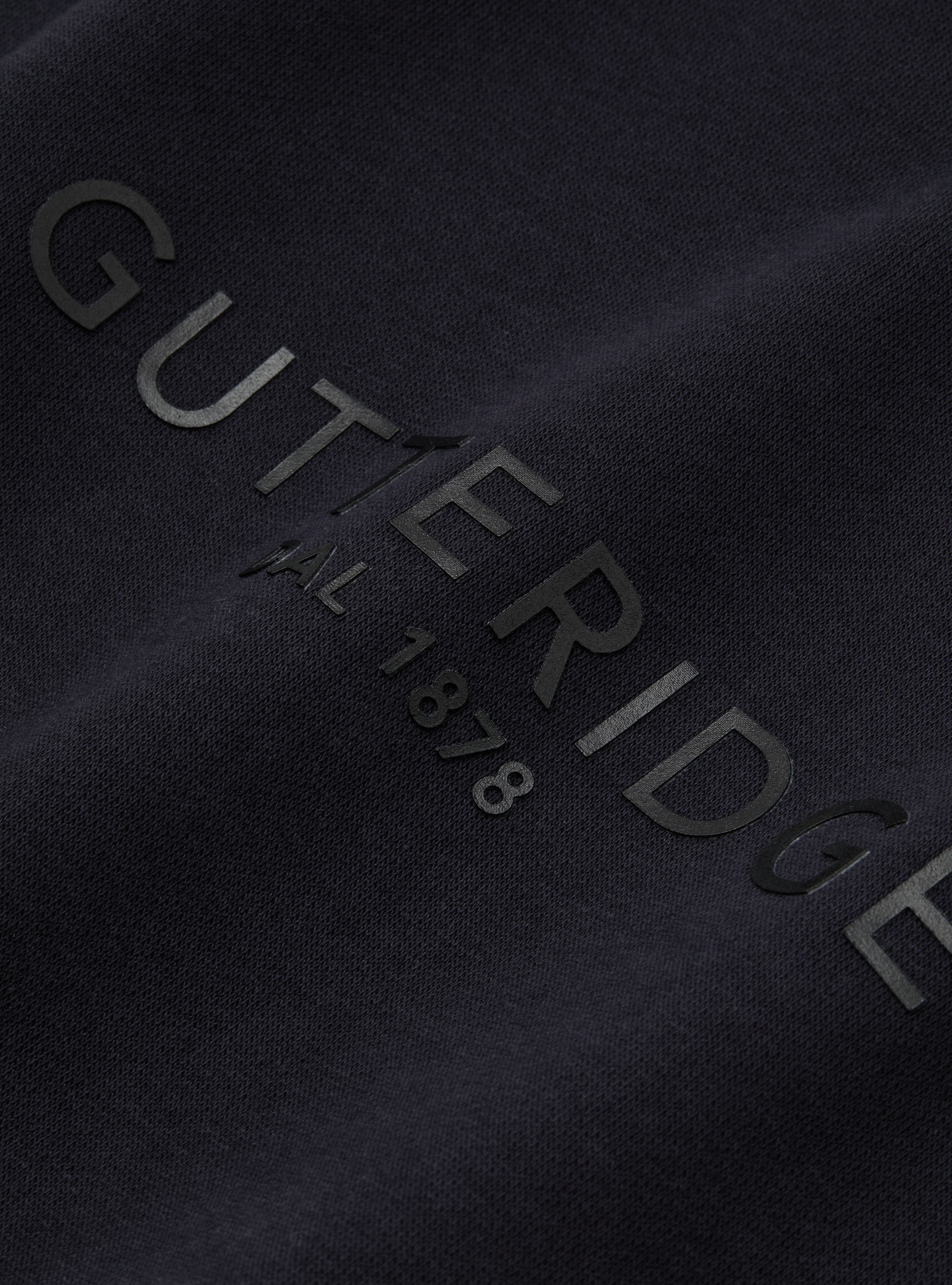 Felpa girocollo con logo, BLU NAVY