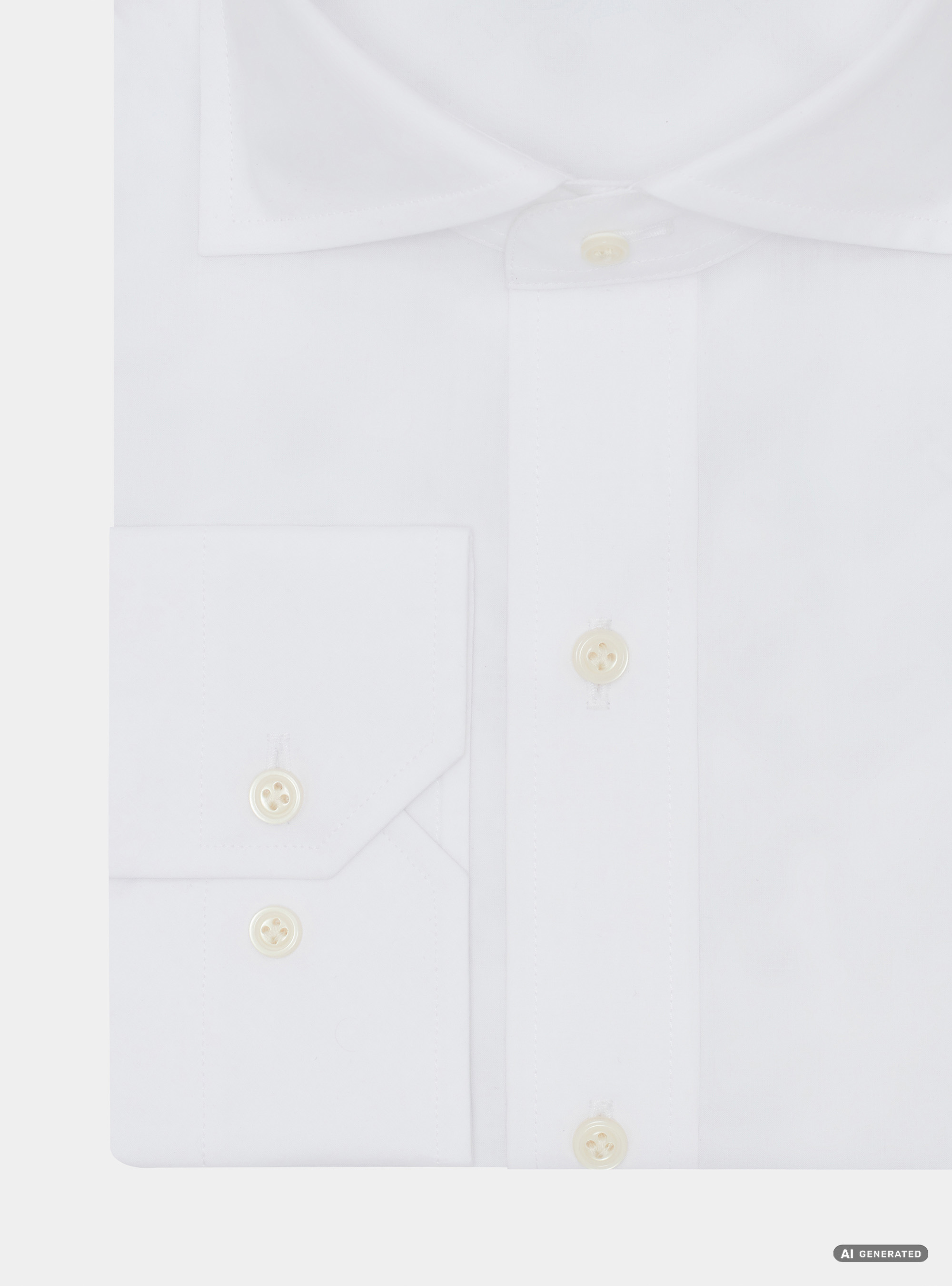 Custom-fit cotton poplin shirt, WHITE