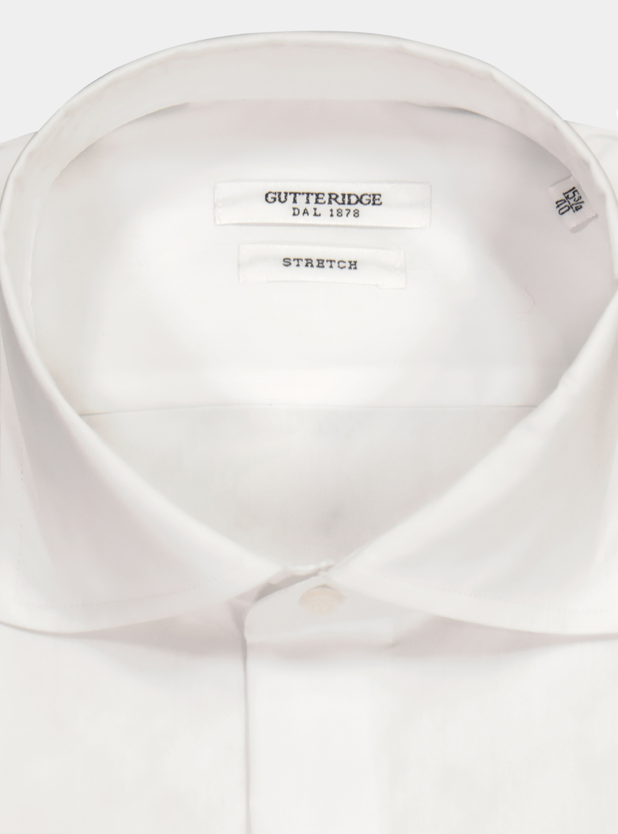 Stretch cotton shirt, WHITE