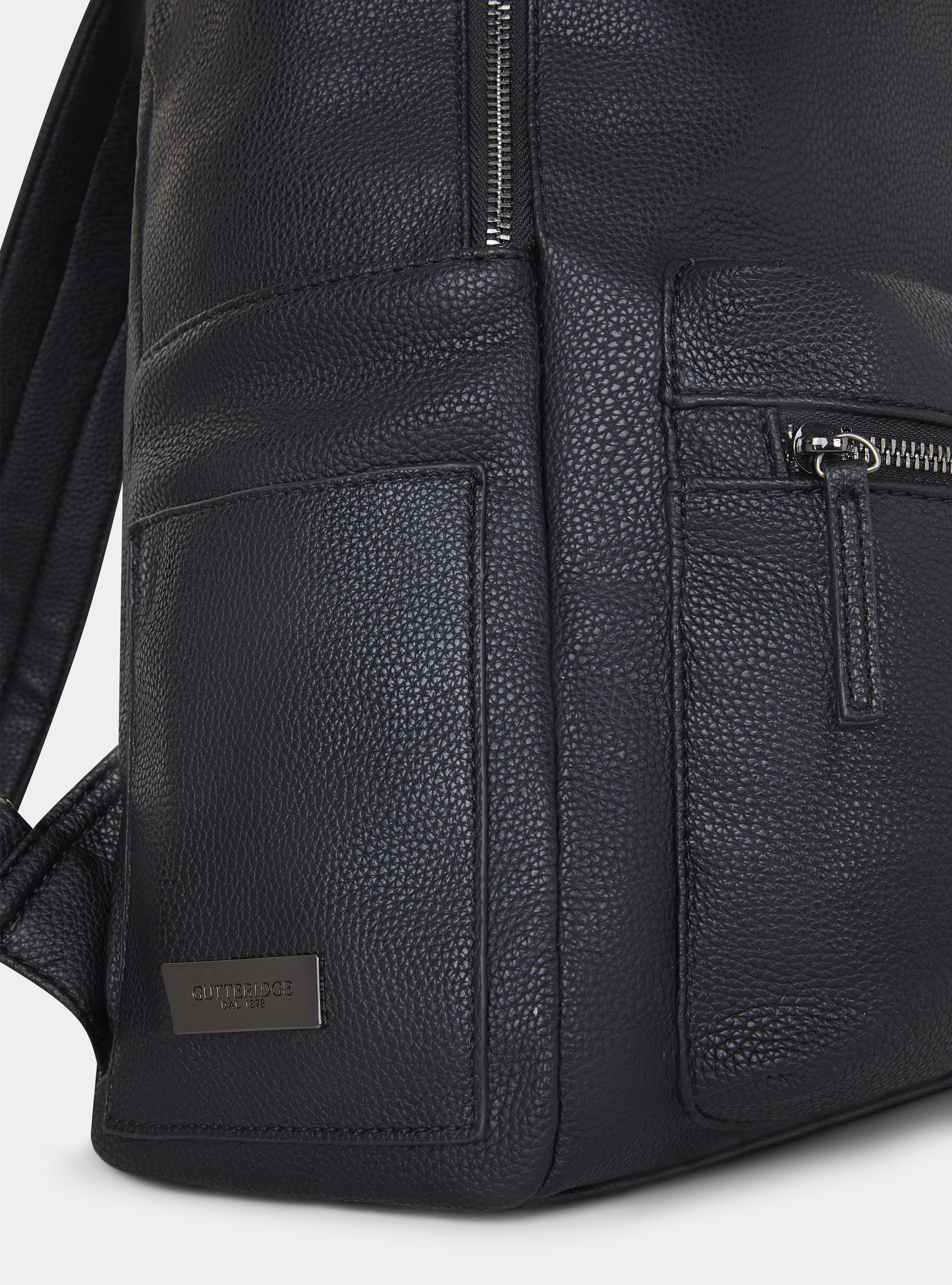 Backpack with pockets, BLACK