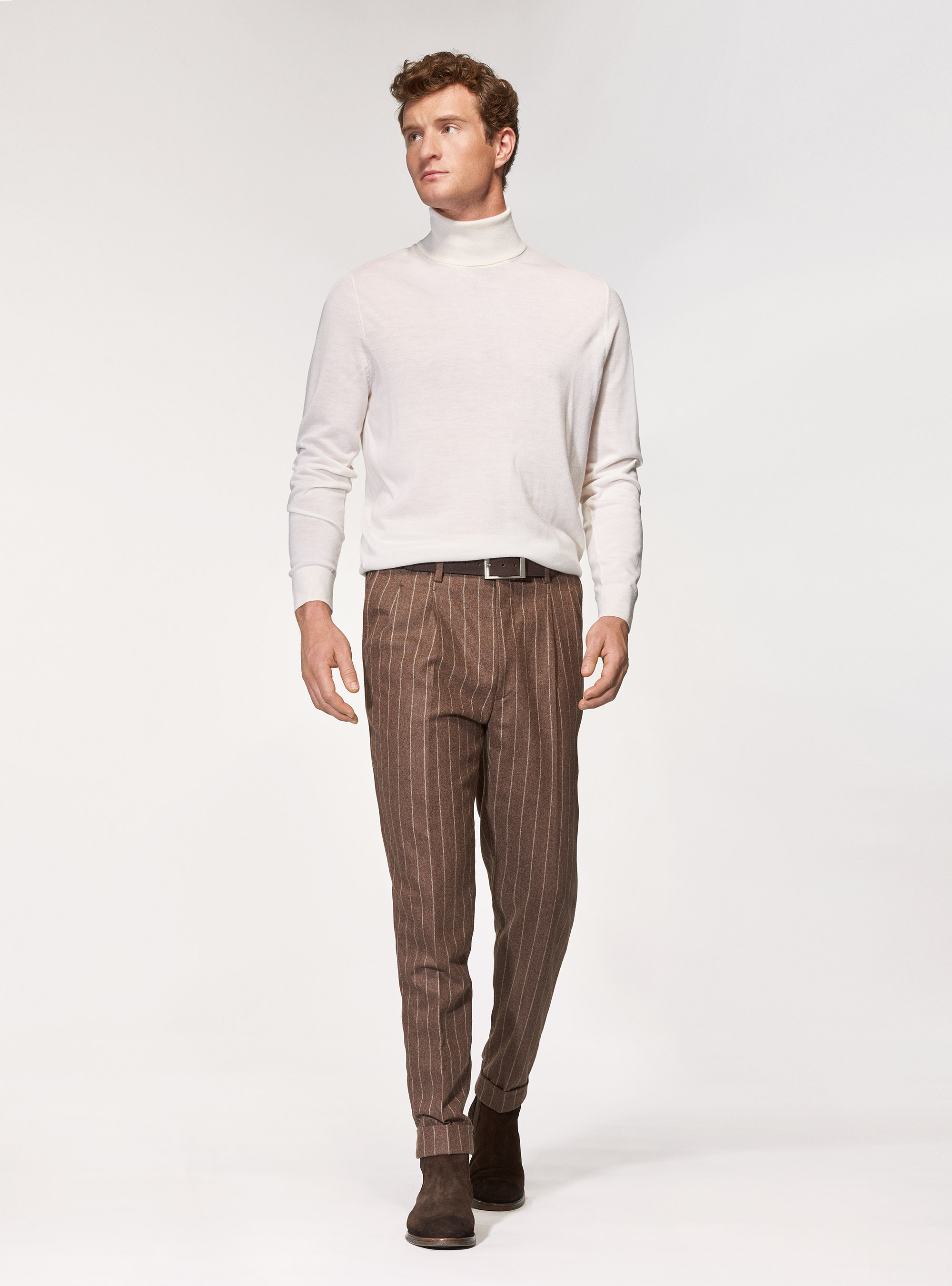 Dolcevita in lana merino, BIANCO