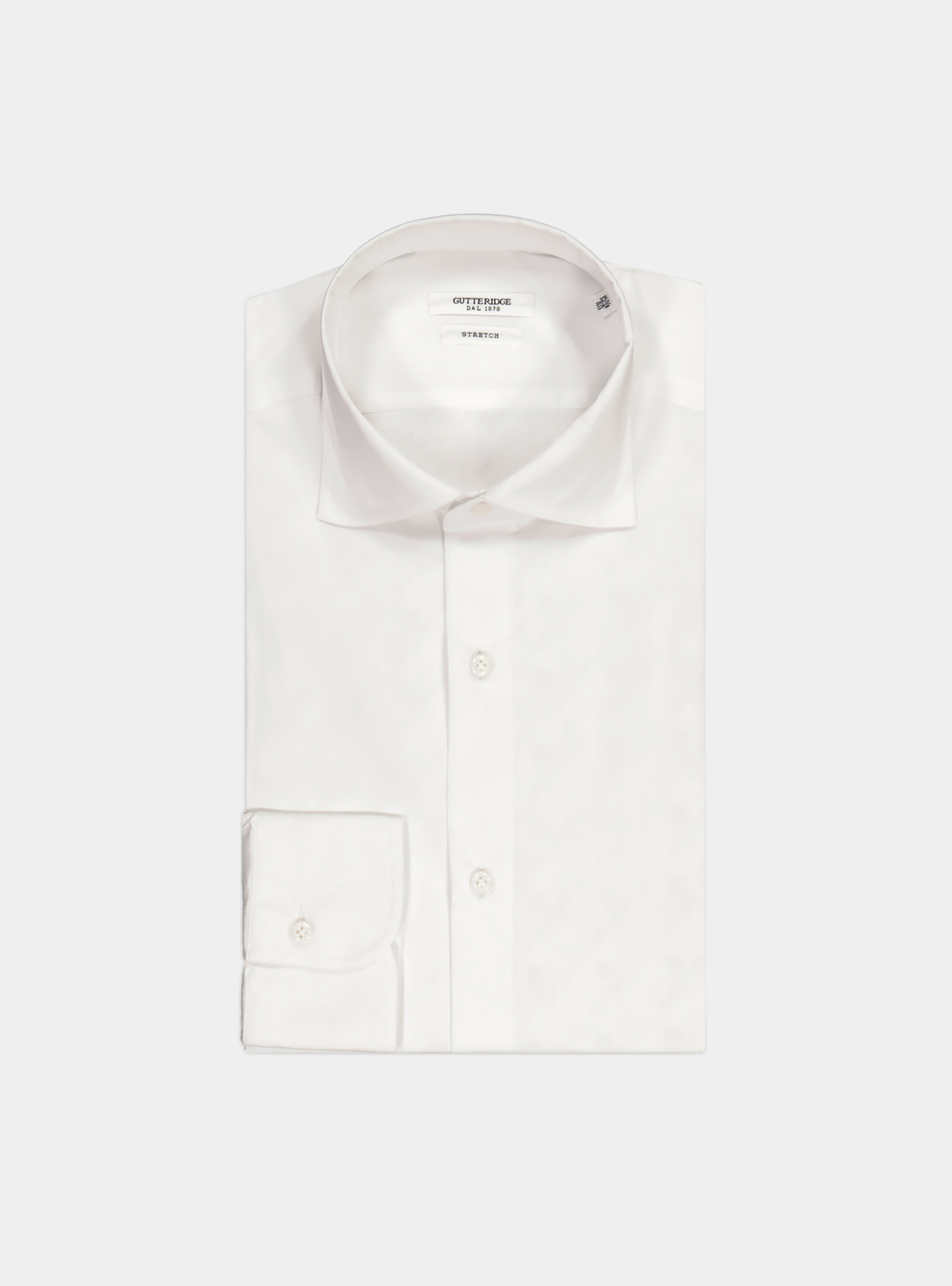 Stretch cotton shirt, WHITE