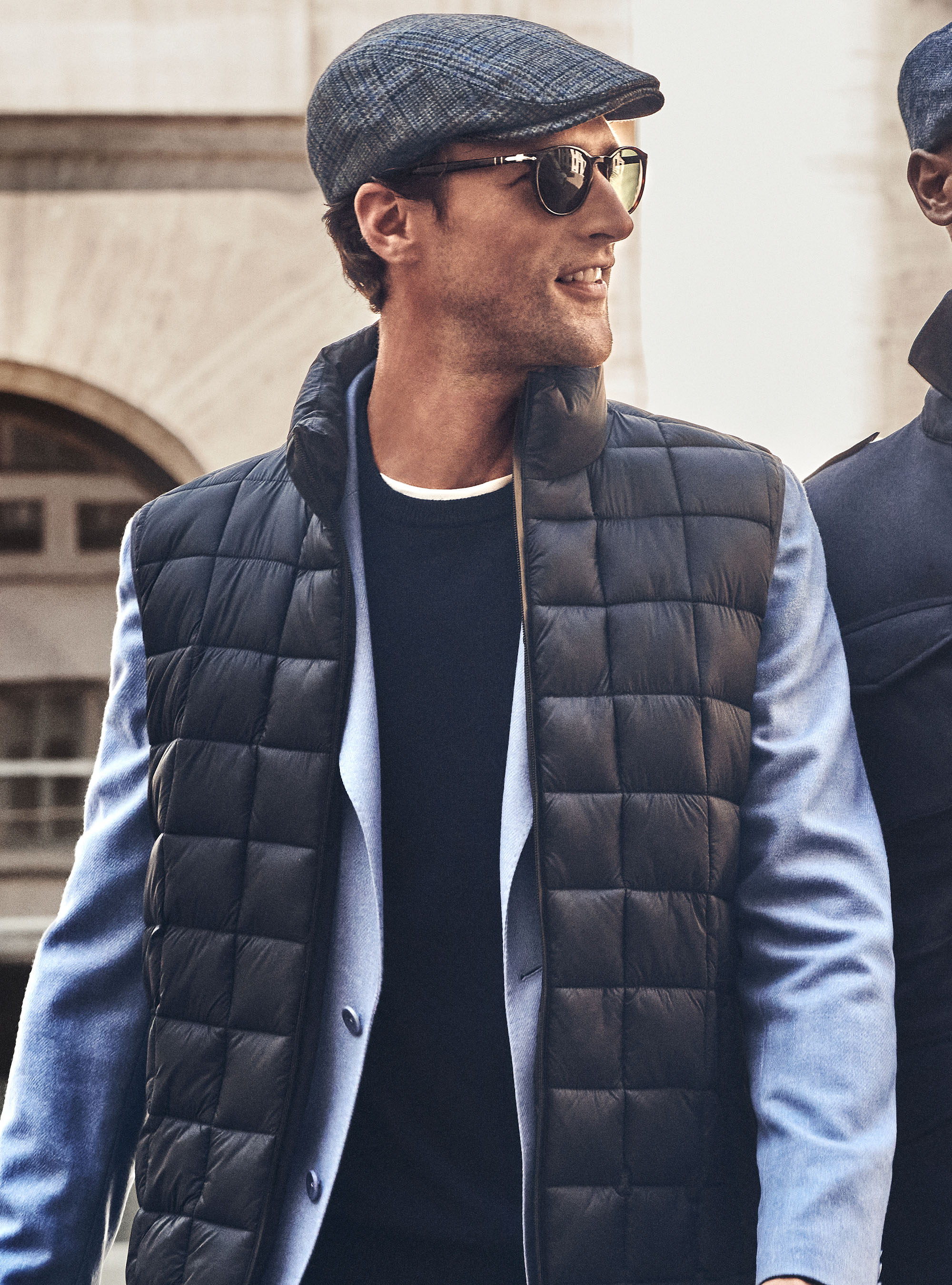 Smanicato trapuntato con imbottitura riciclata, BLU NAVY