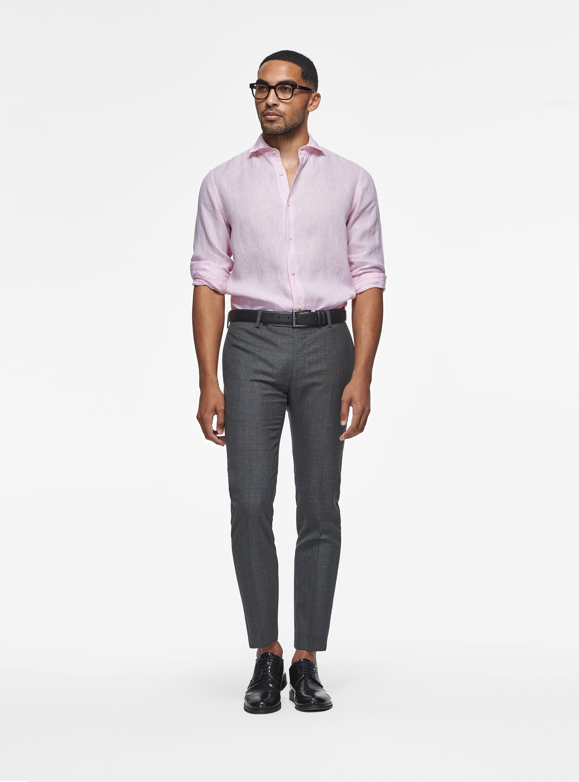 Pure linen shirt, PINK