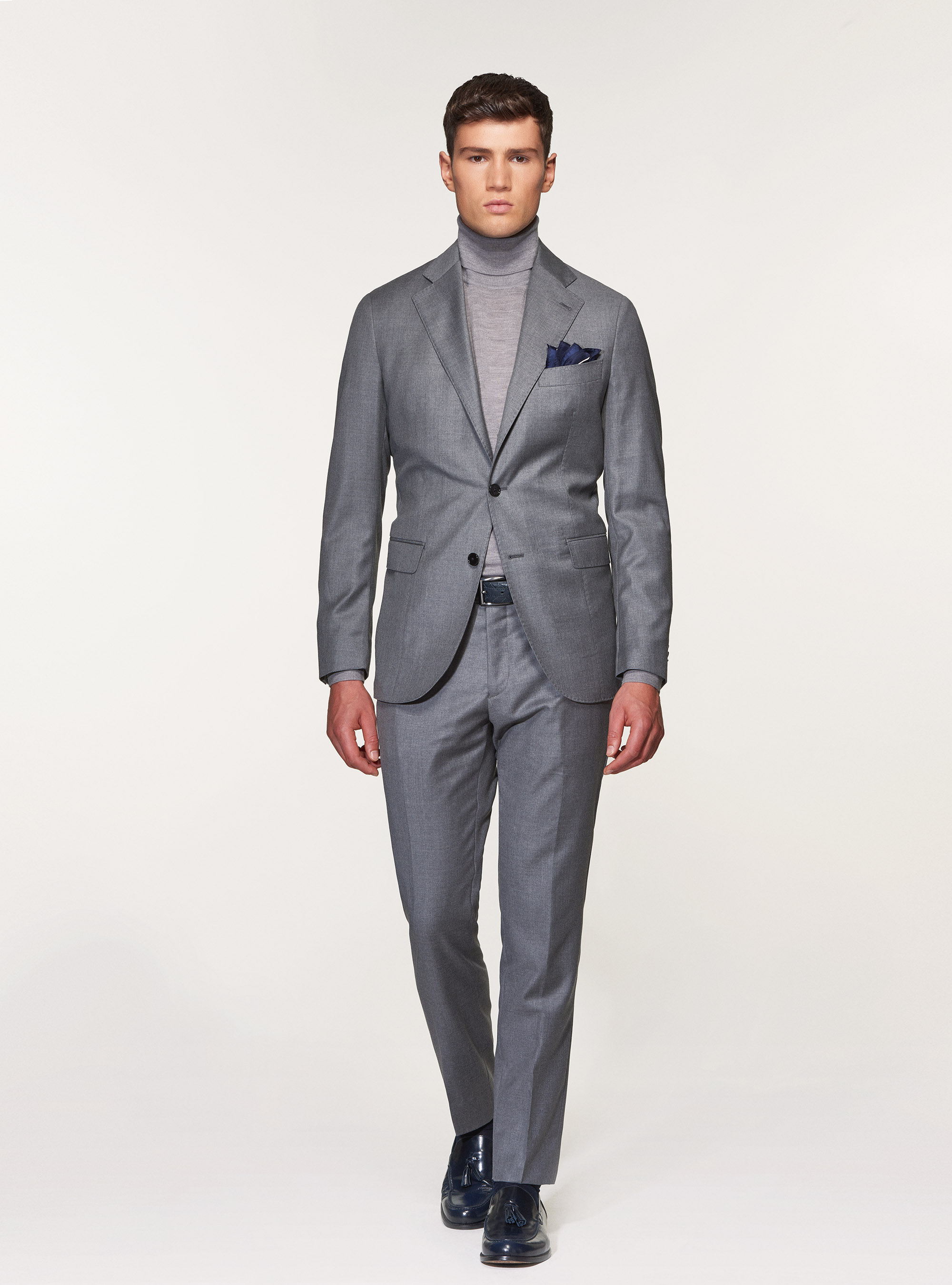 Americana de pura lana superfina 110's Vitale Barberis Canonico, GRIS MARENGO