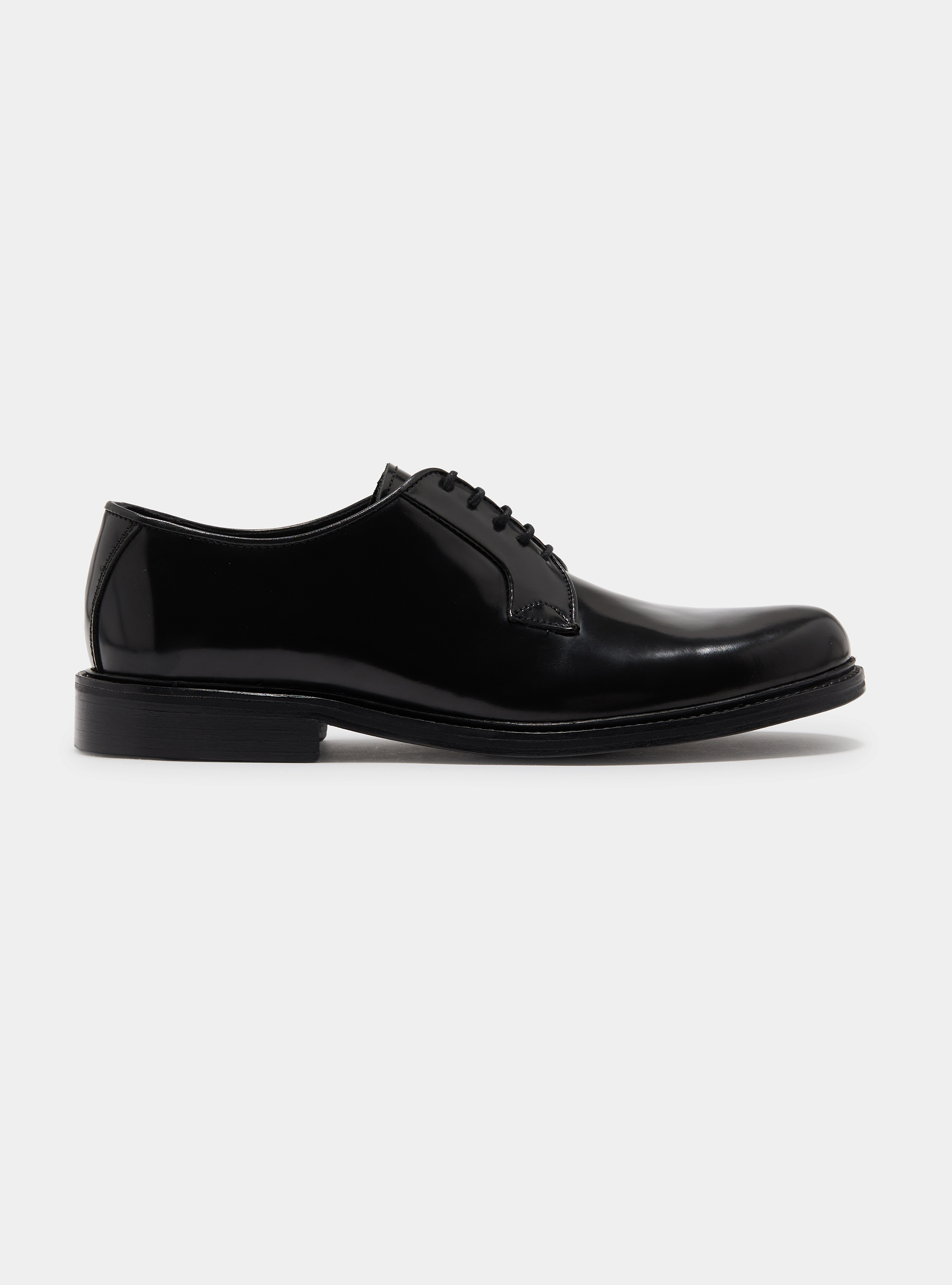 Derby in pelle abrasivata, BLACK