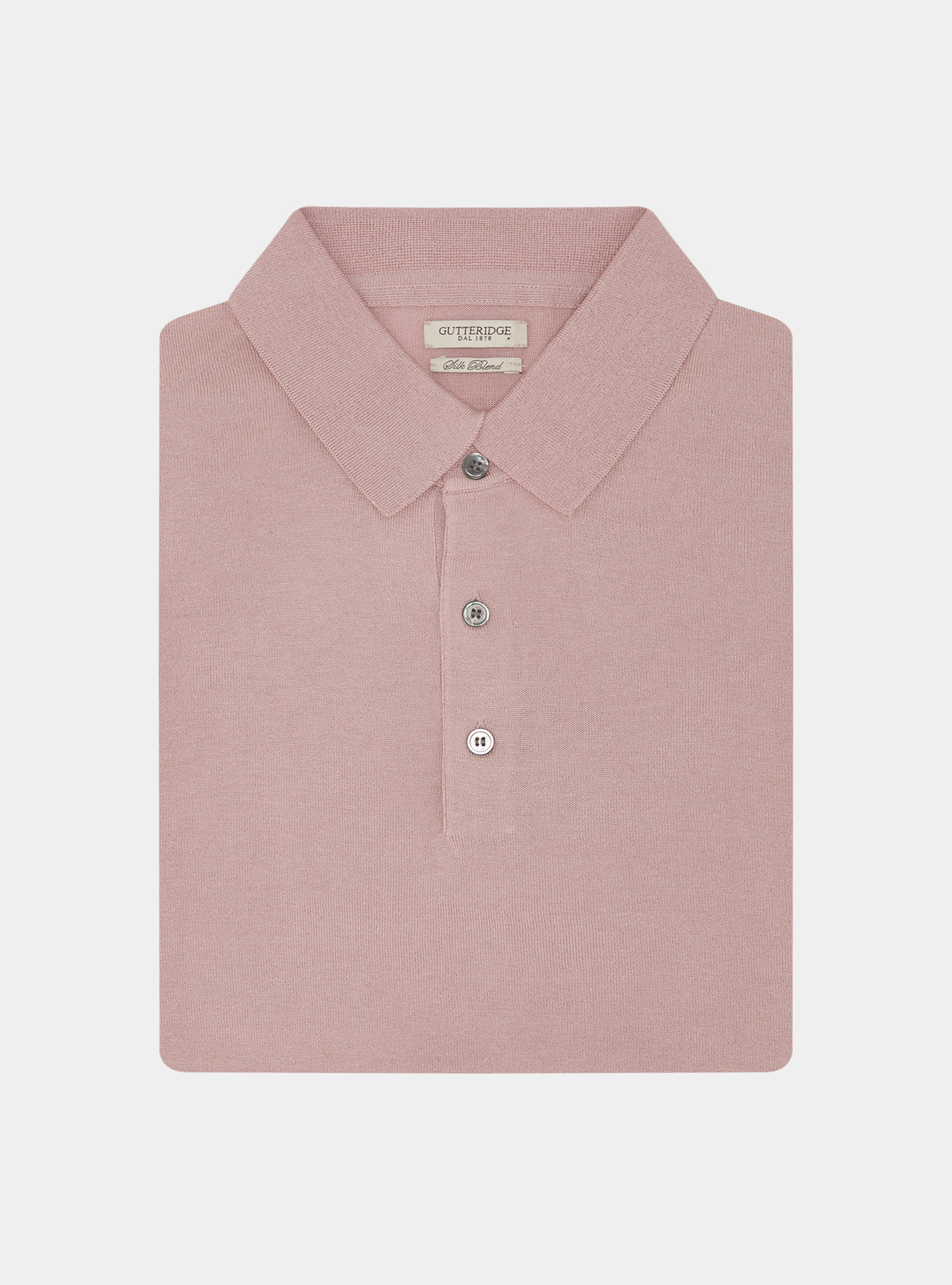 Polo in maglia seta e cotone, 0441C ROSA SCURO