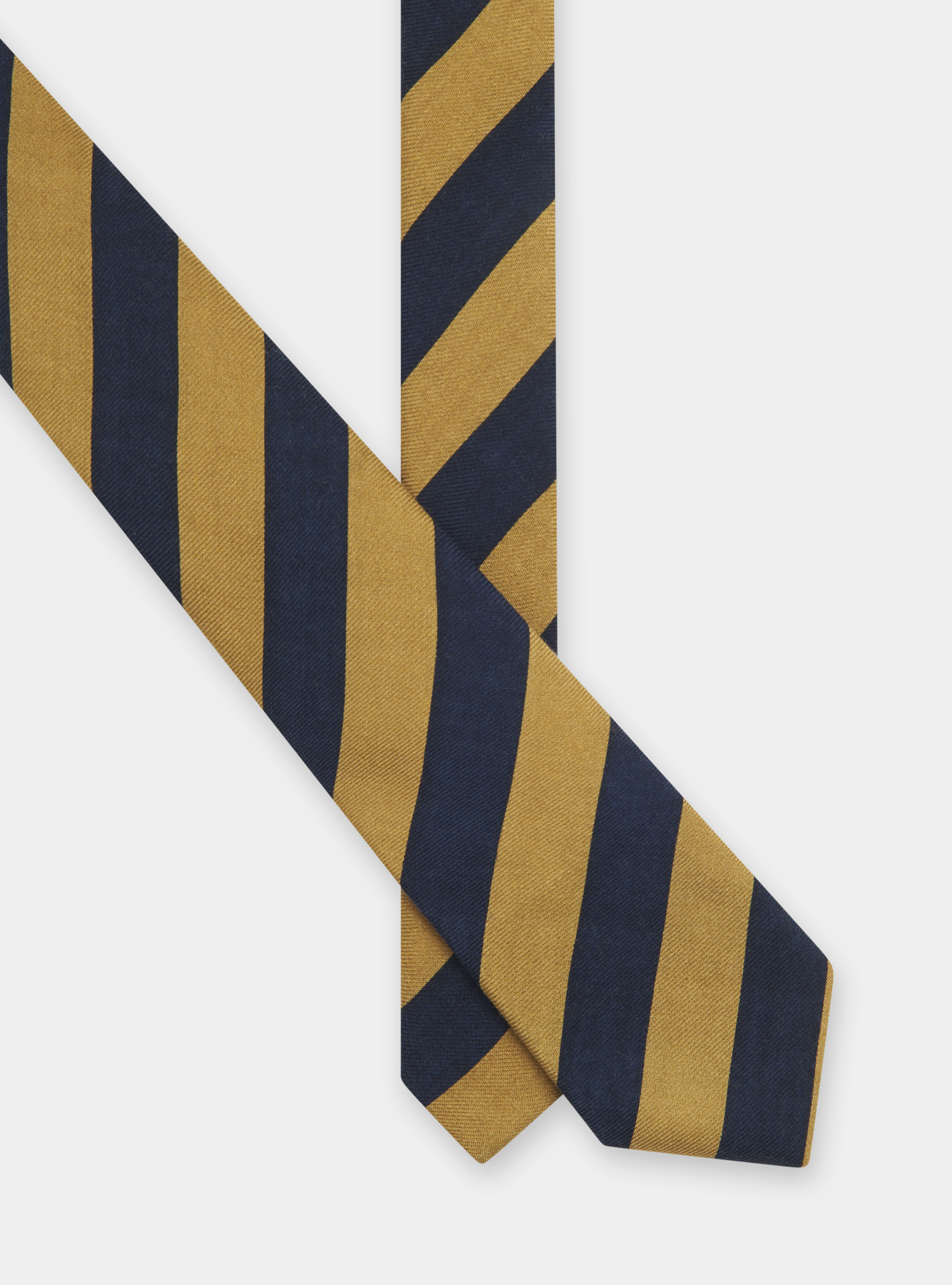 Cravate en laine ray&eacute;e, NOCCIOLA 0509C