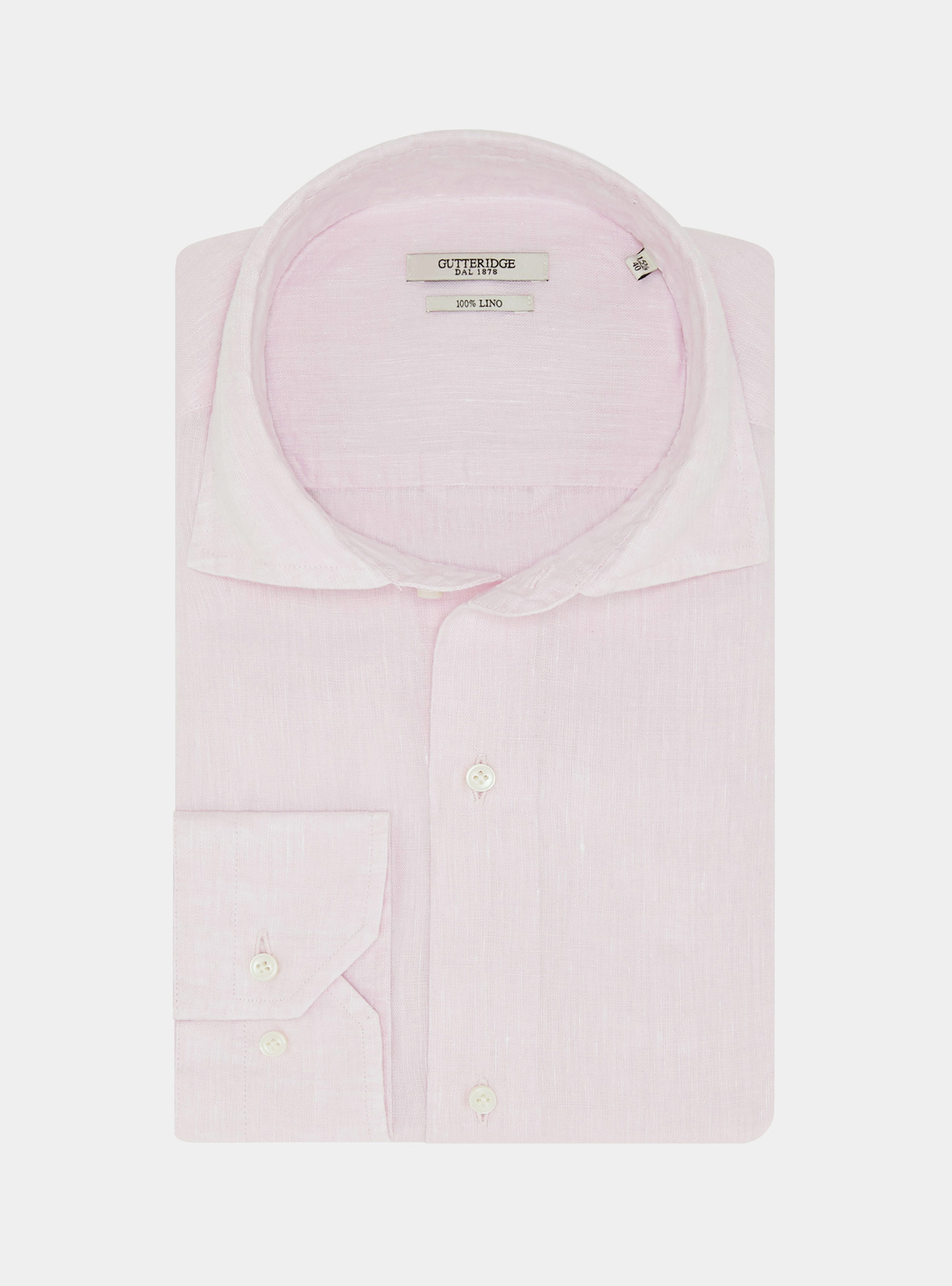 Camicia in puro lino, ROSA