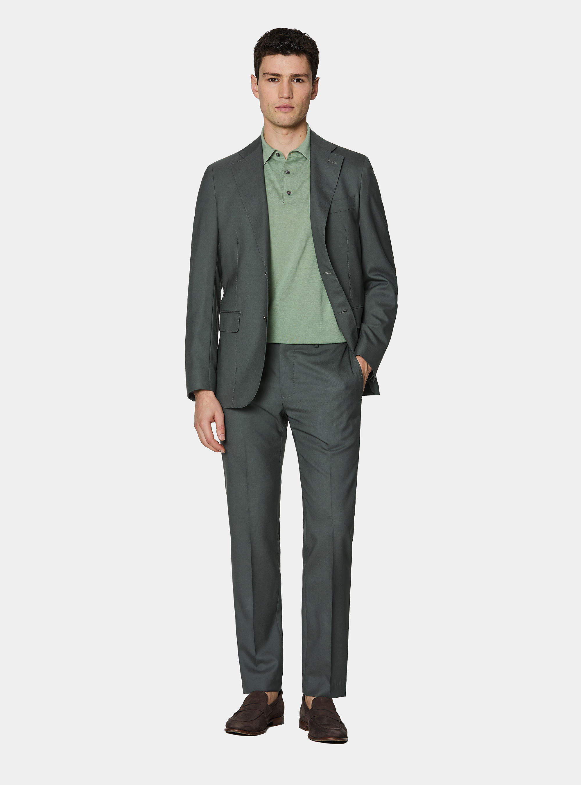 Abito salvia in lana Vitale Barberis Canonico, 