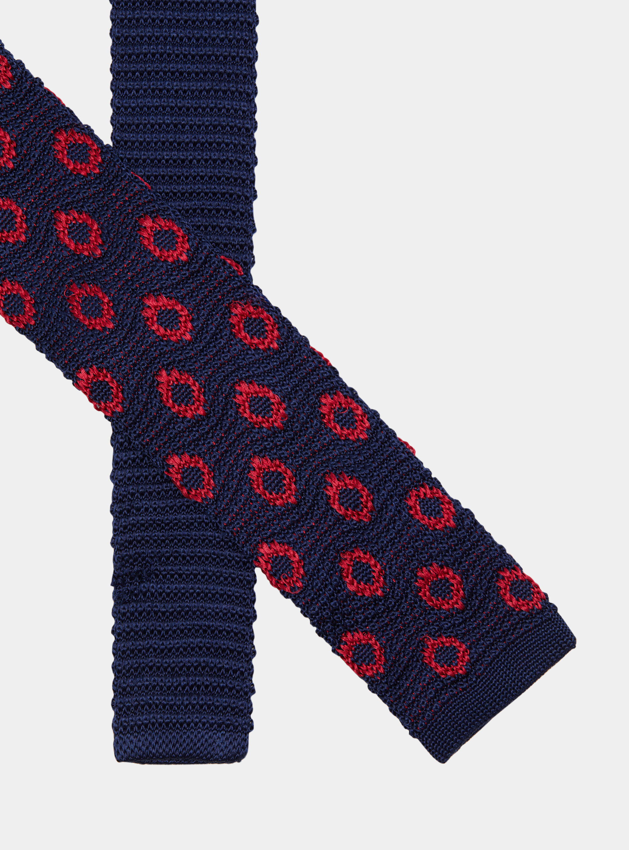 A maglia con disegno big pois, ROSSO 0350C