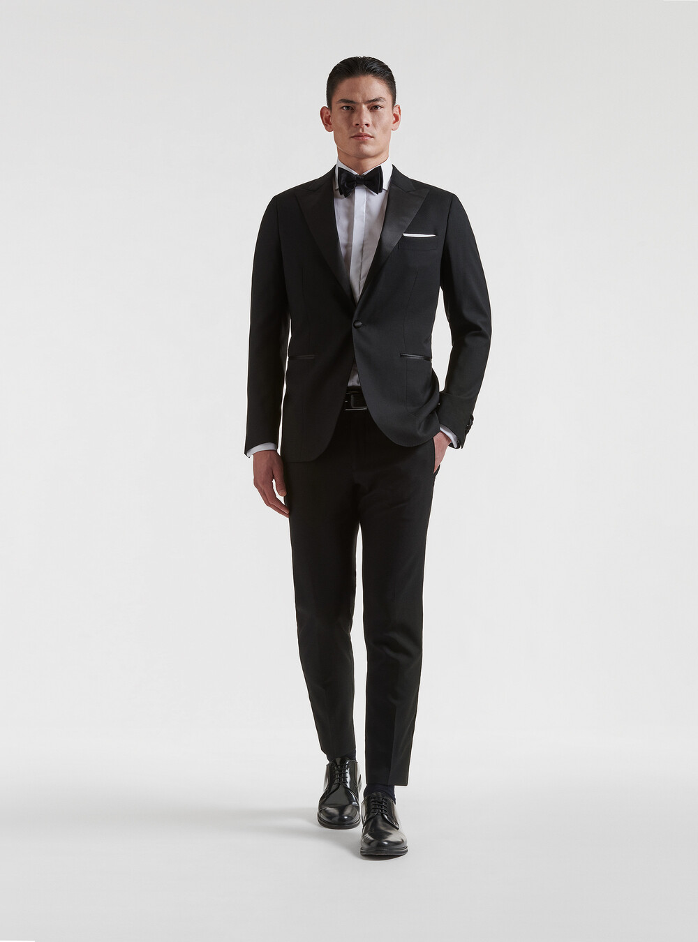 Pure wool tuxedo blazer Vitale Barberis Canonico, BLACK