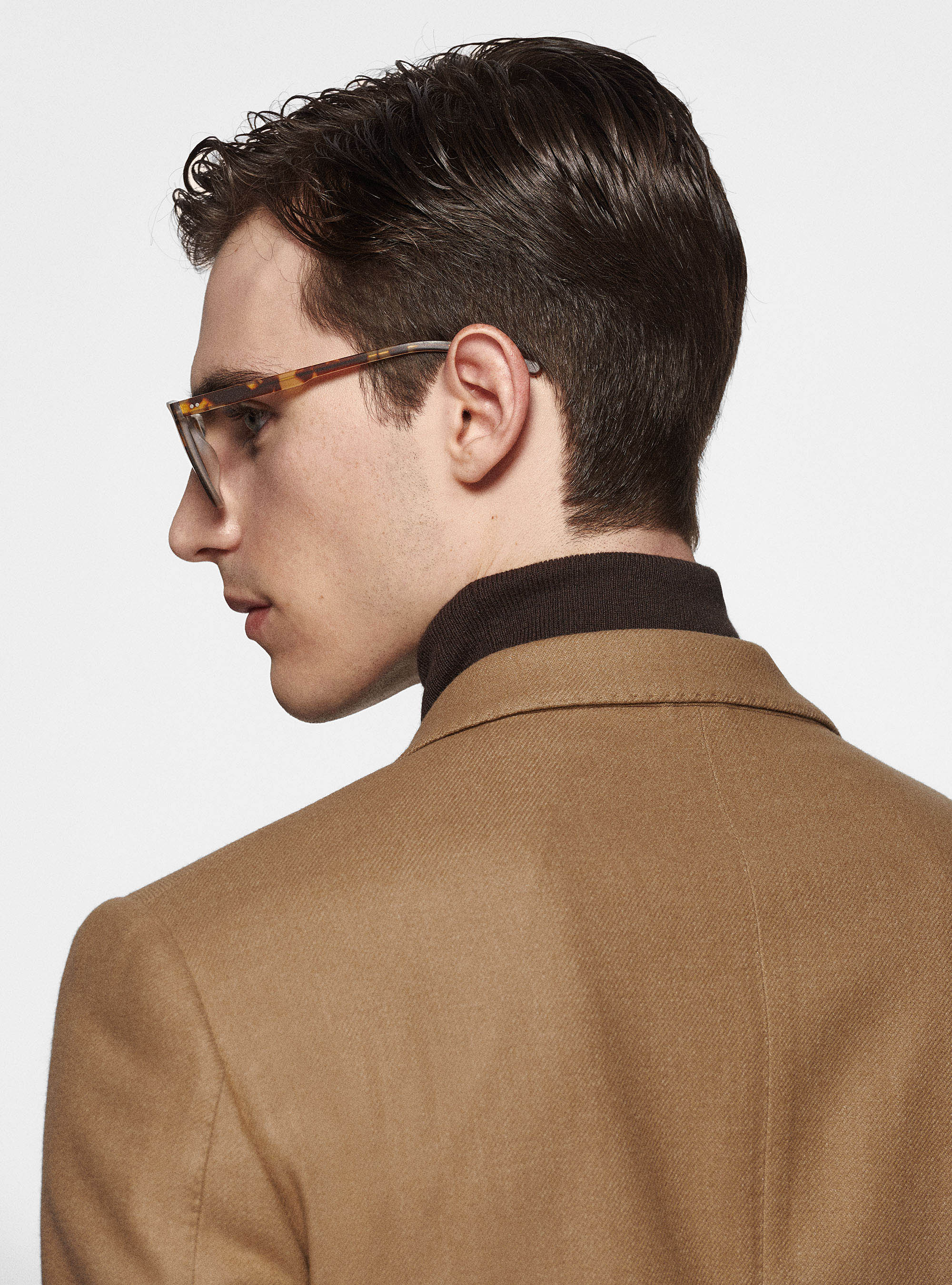 Giacca petto a lancia in flanella Duemilagori, SABBIA