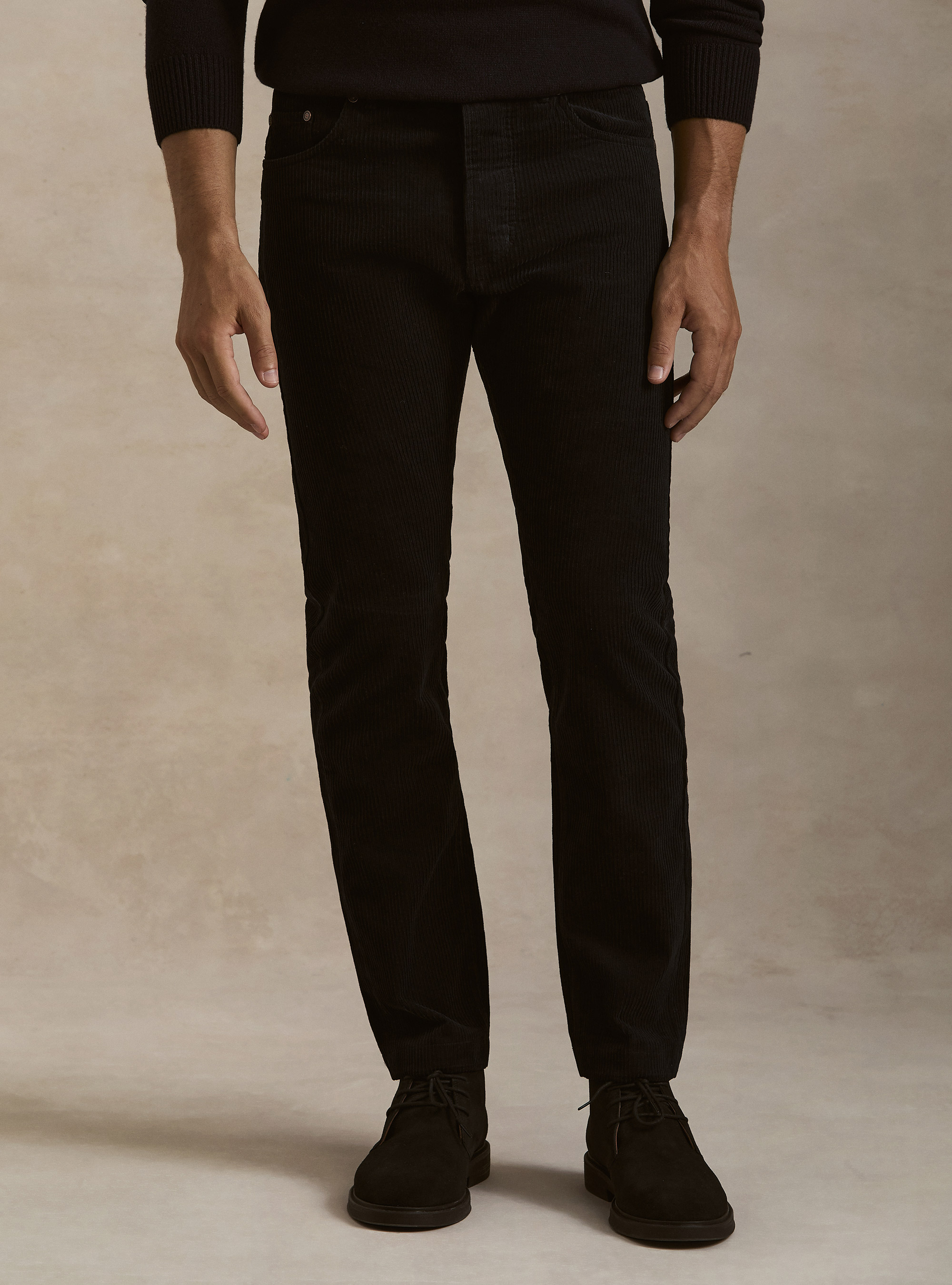 5-pocket corduroy trousers, NAVY BLUE