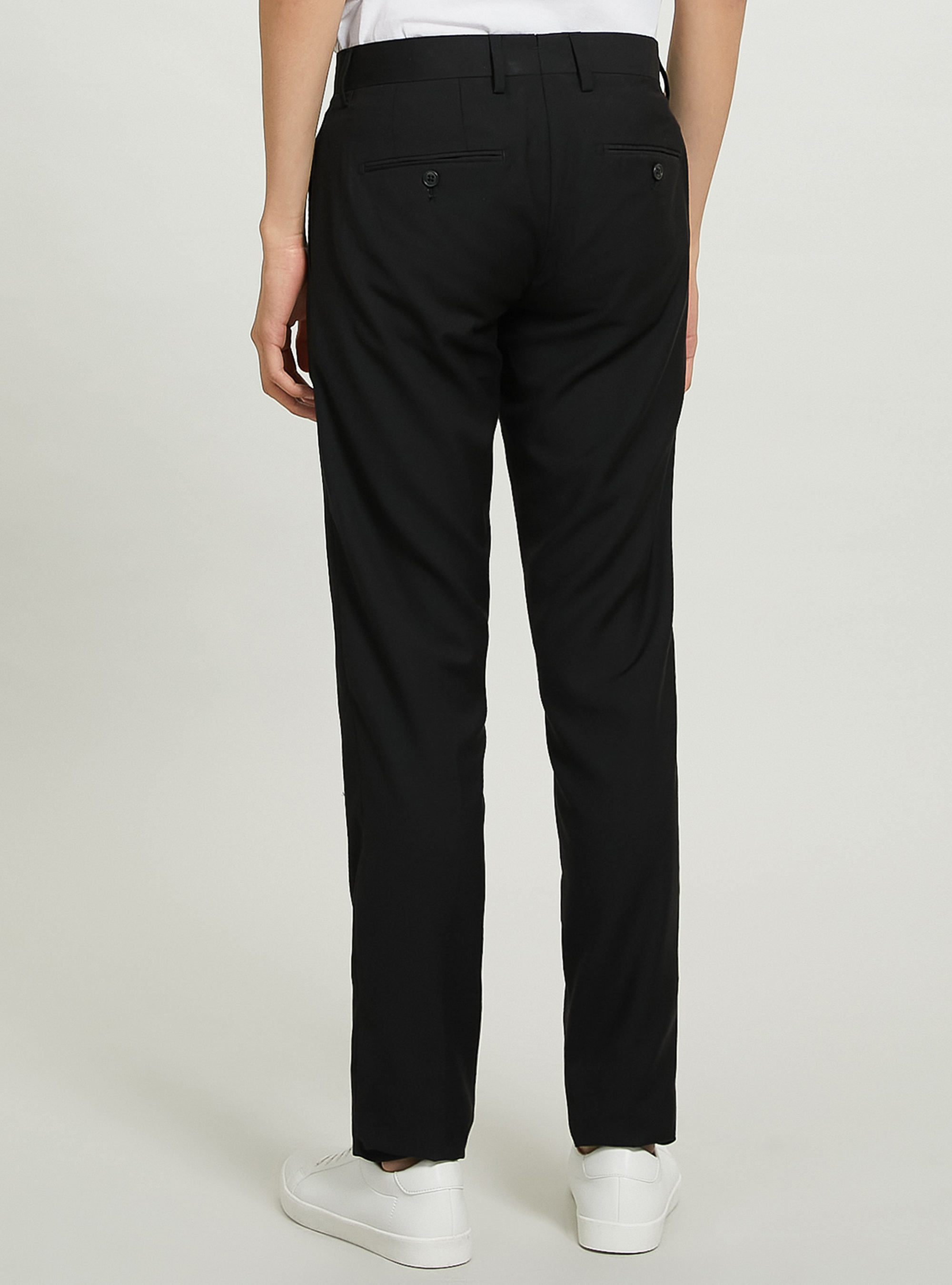 Pantaloni per abito in twill, NERO