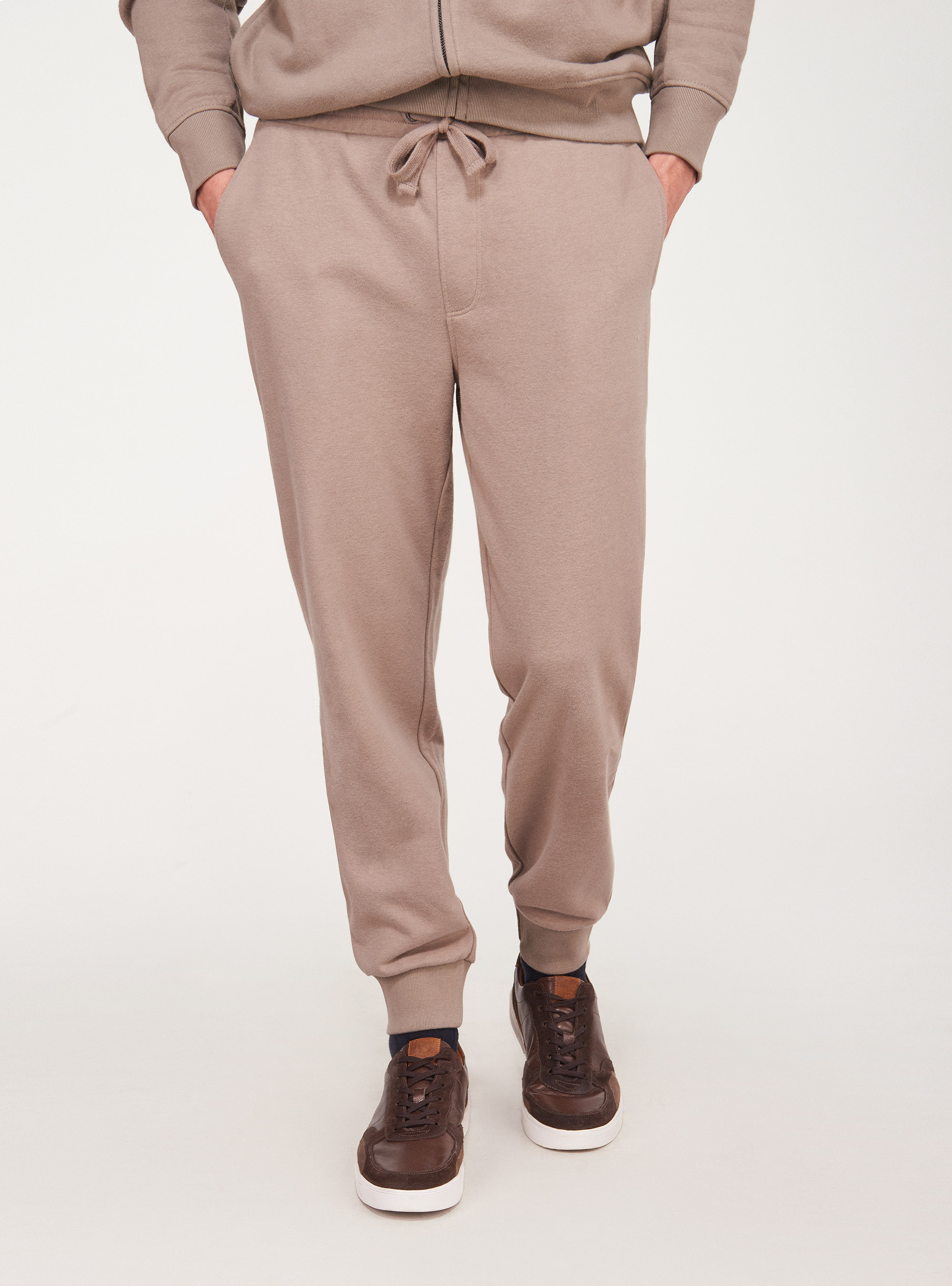 Pantaloni in felpa, ECRU