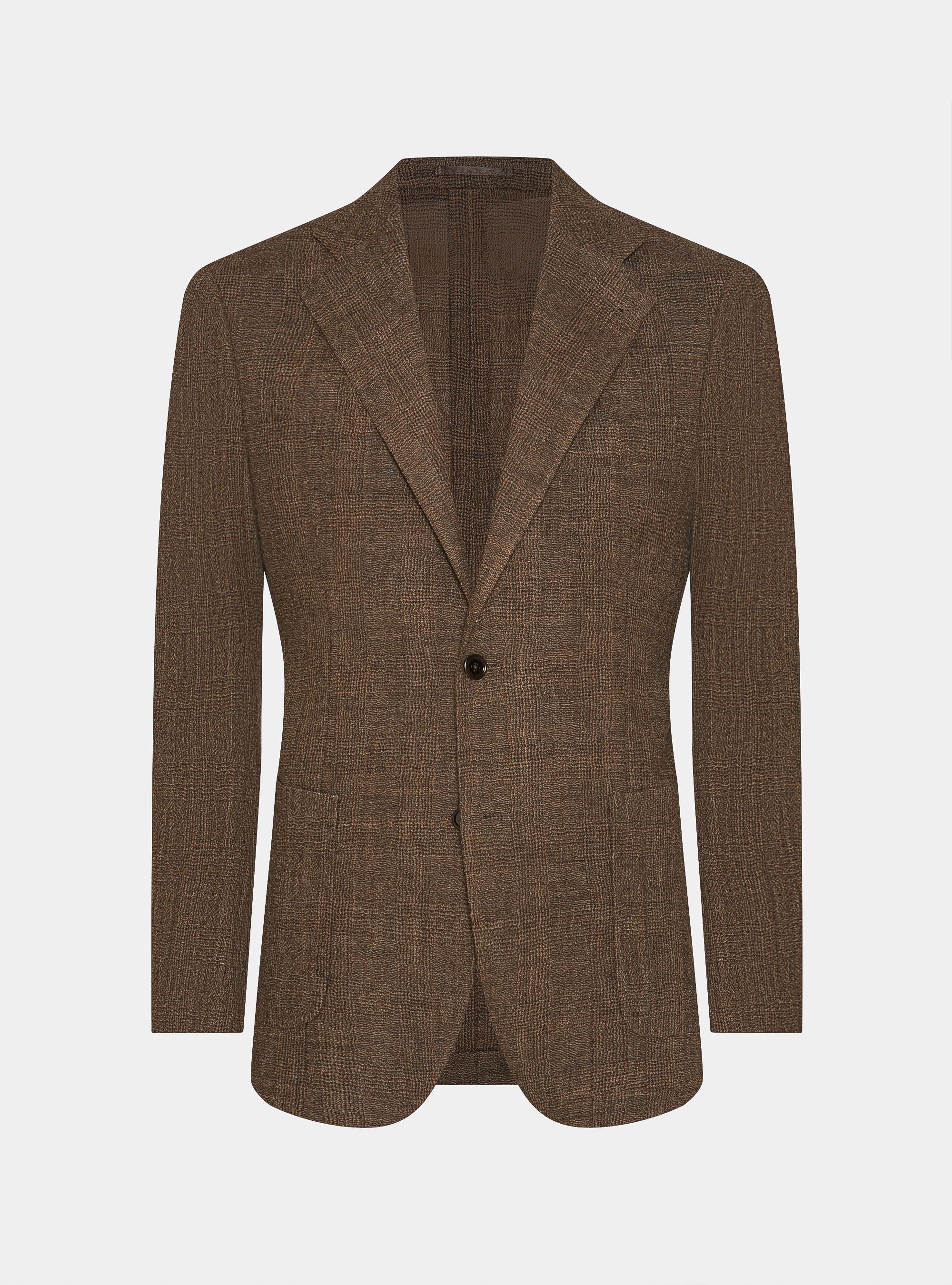 Americana de lana pura con estampado Príncipe de Gales, MULTICOLORE