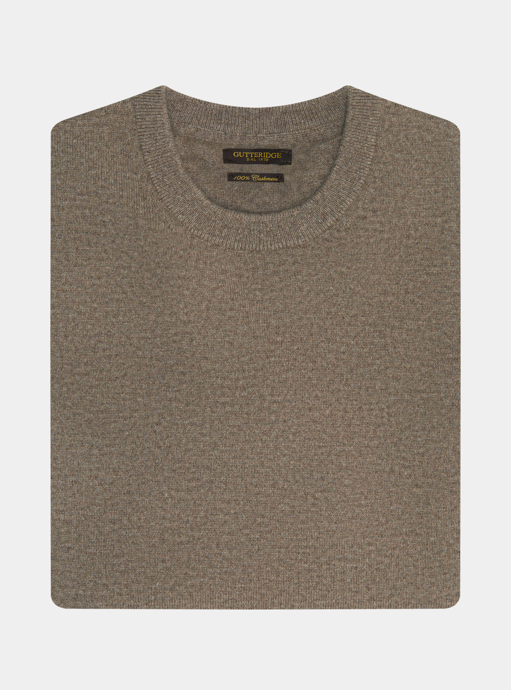 Punto de cachemira con cuello redondo, BARRO