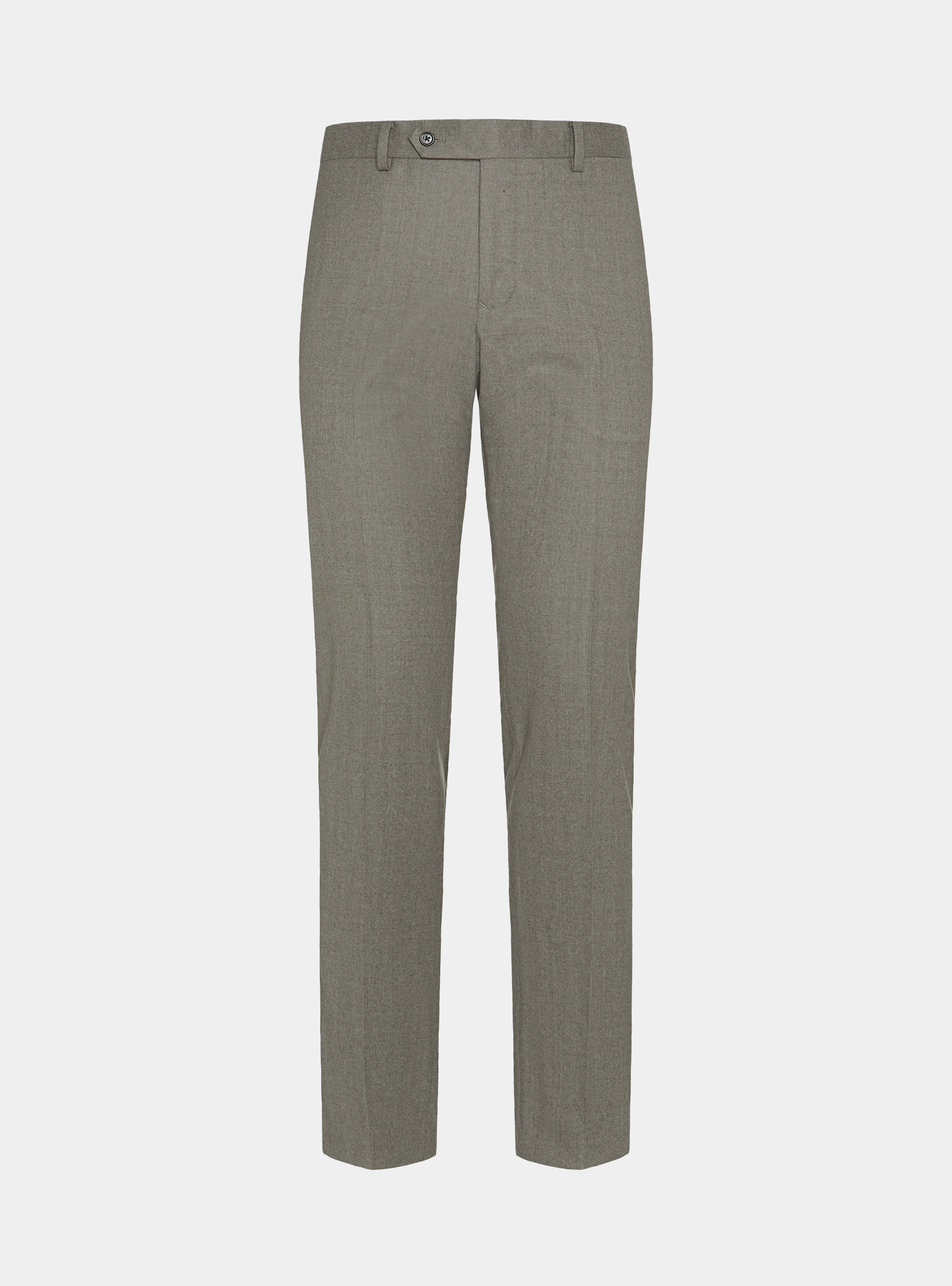 Pantaloni in flanella di lana Vitale Barberis Canonico, SABBIA