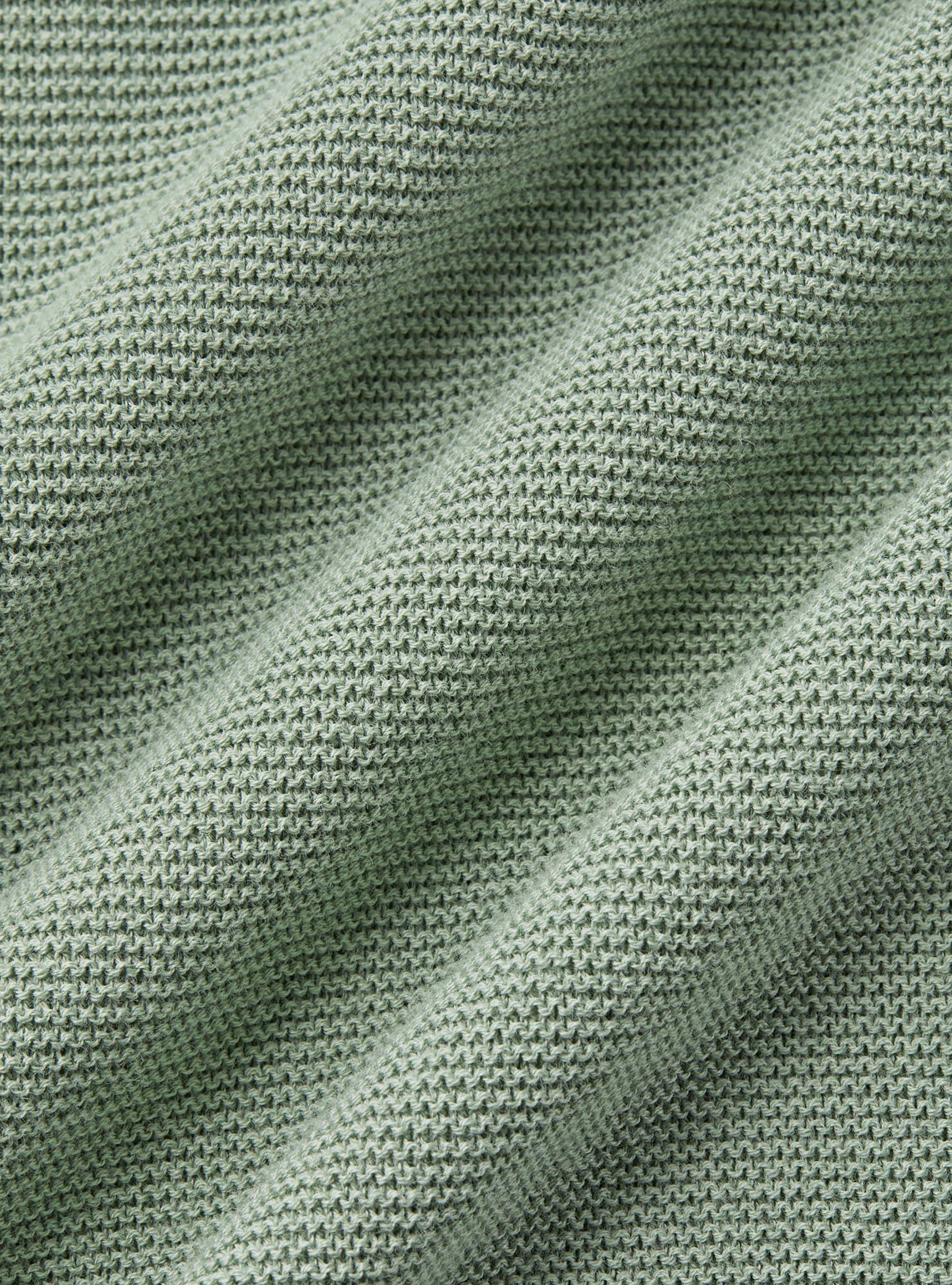 Knitted links polo shirt in extra-fine cotton, SALVIA 0602C