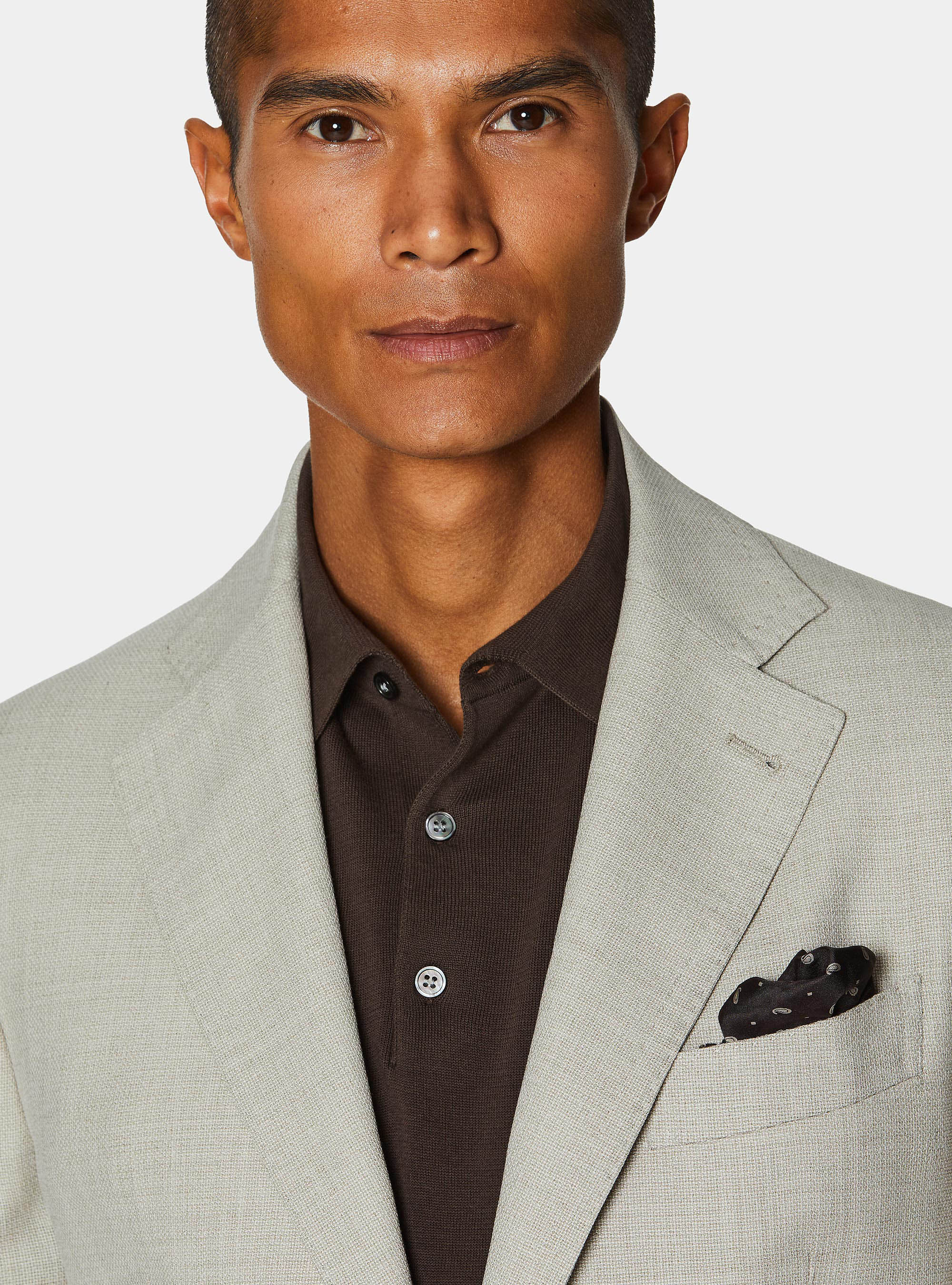 Giacca hoprsack in pura lana, ECRU