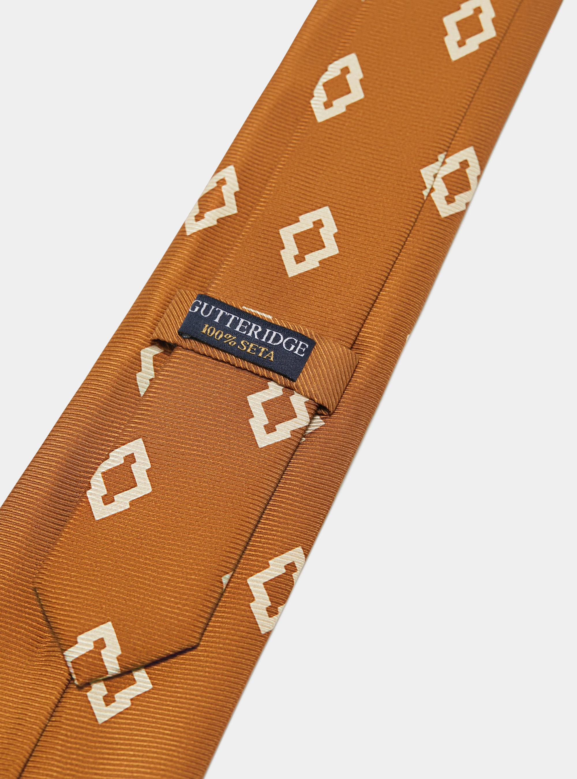 Cravate en soie à imprimé ethnique, 0711C OCRA