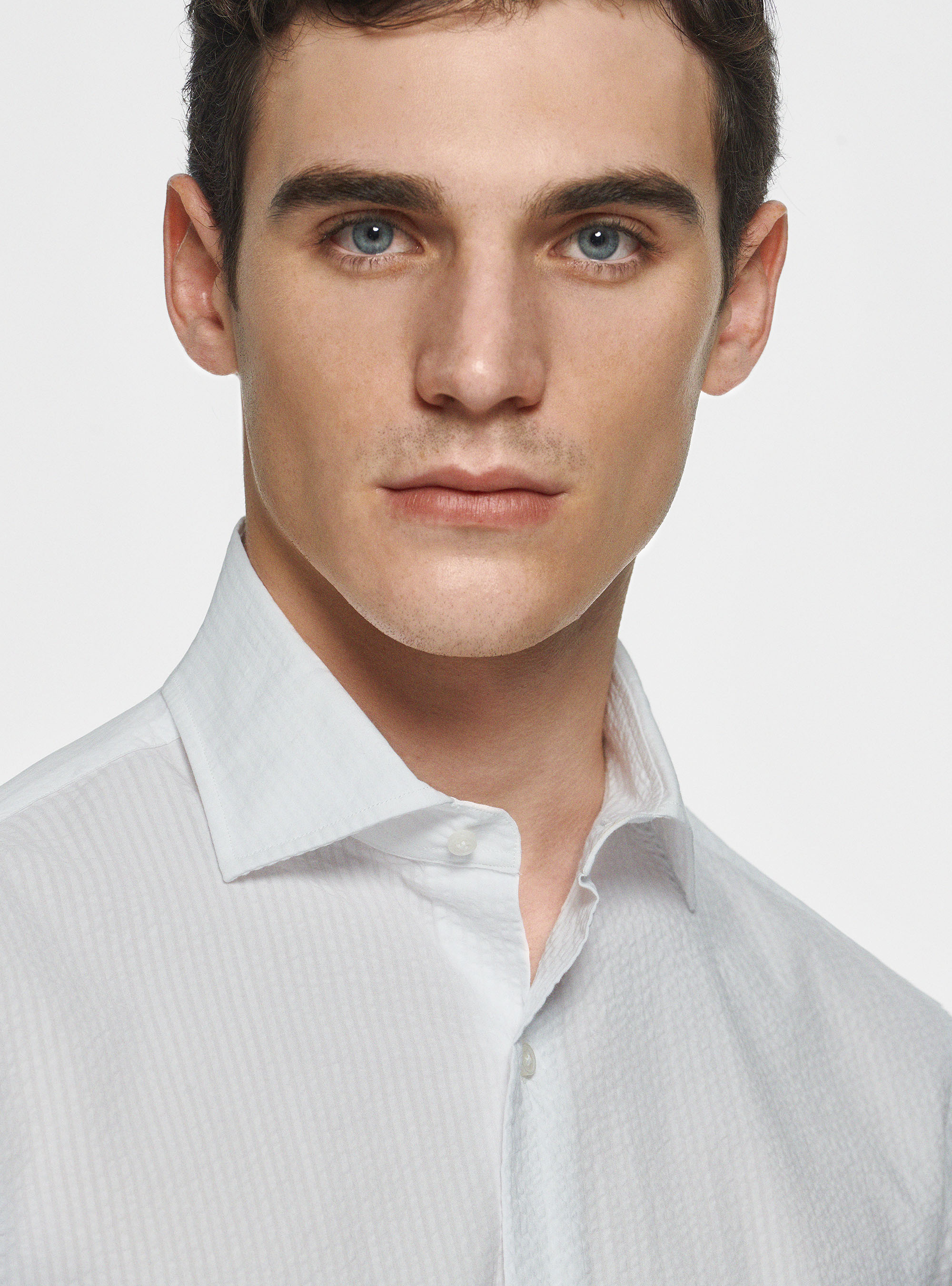 Cotton seersucker shirt