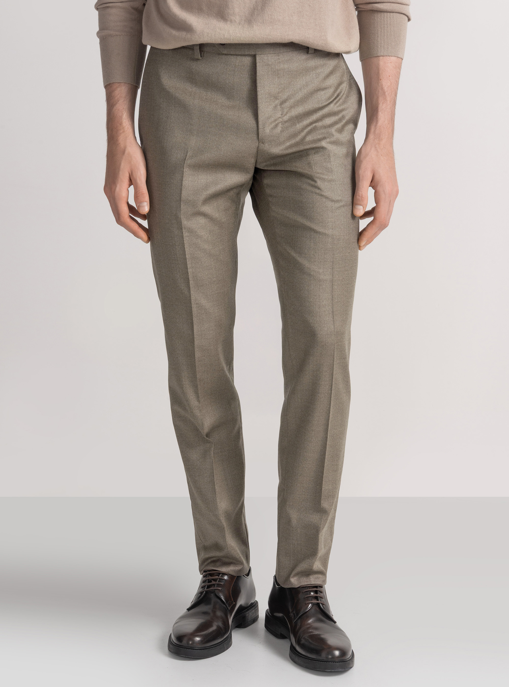 Pantalon de costume en pure laine Vitale Barberis Canonico, SABLE