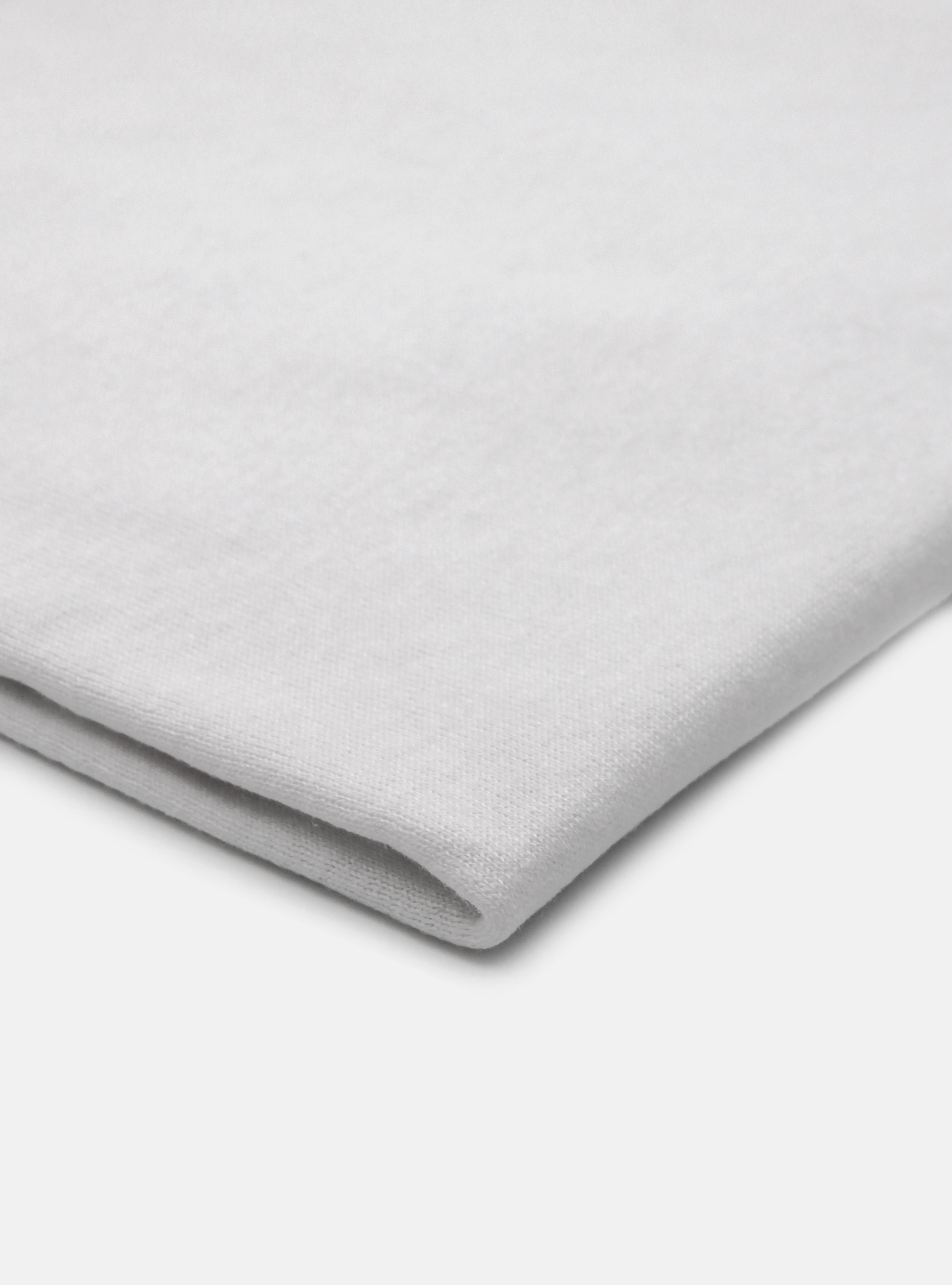 COTTON SILK AND CASHMERE ROUND NECK SWEATER, WHITE