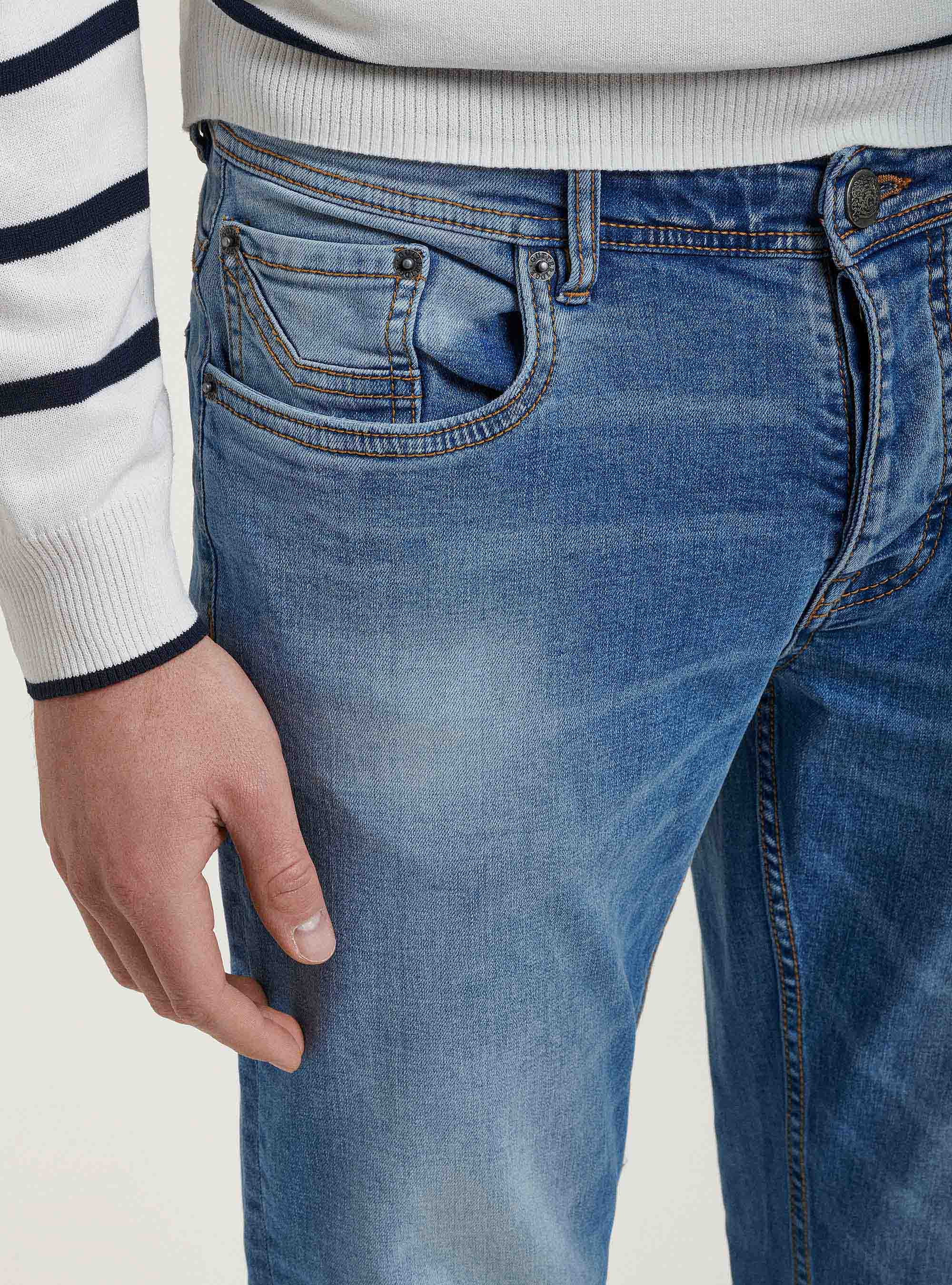 Jeans regular fit, AZZURRO