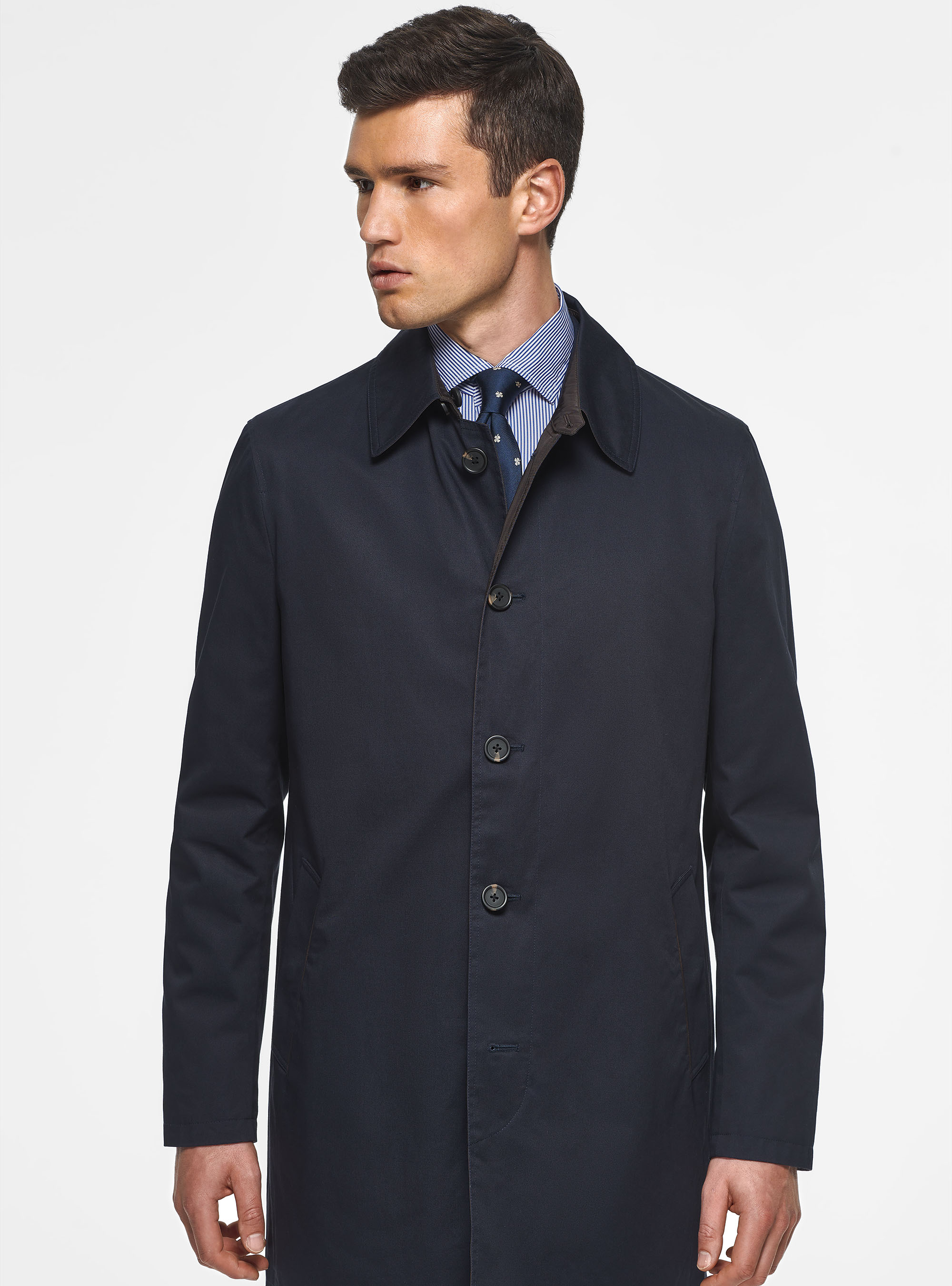 Reversible raincoat, NAVY BLUE