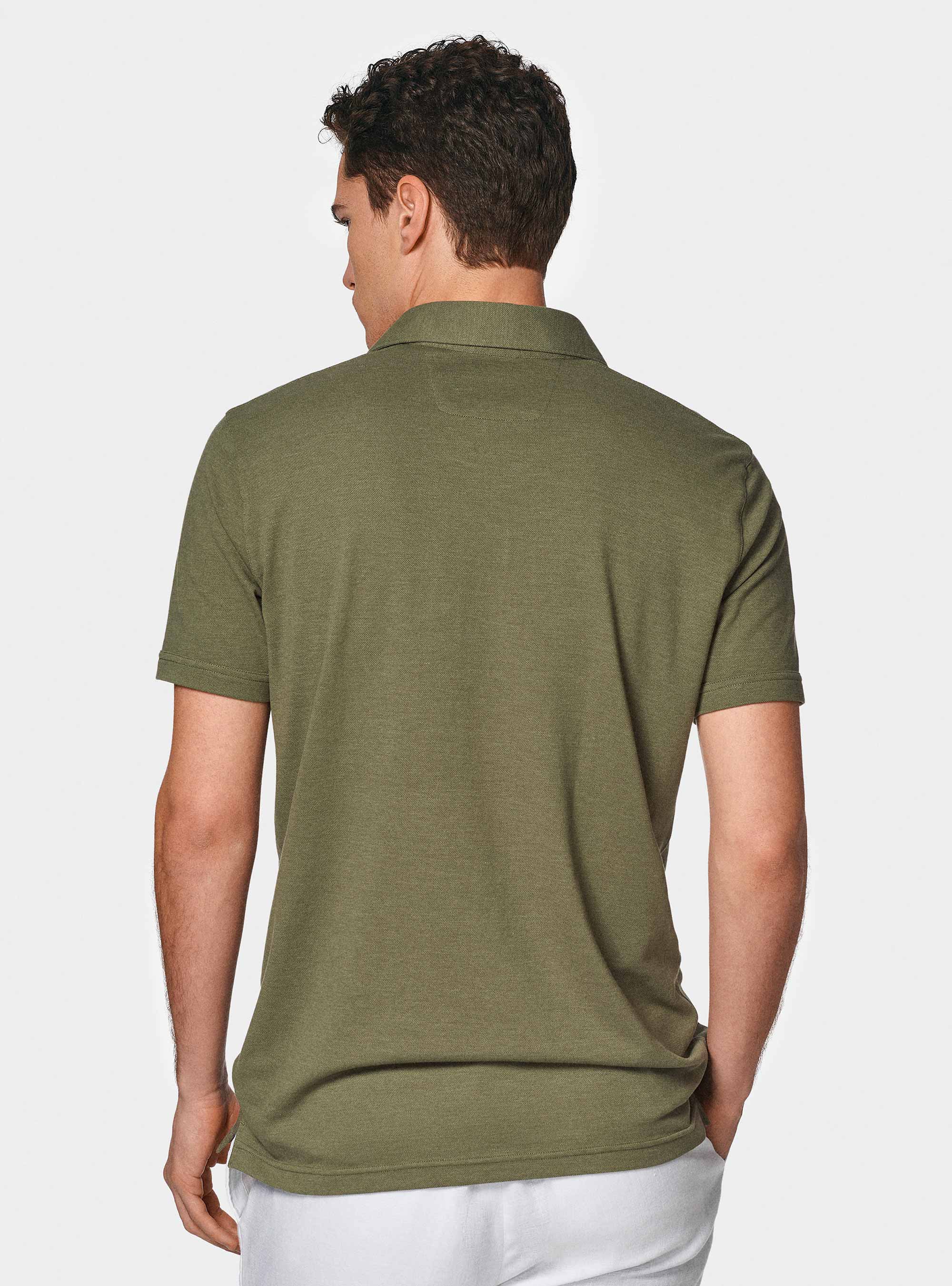 GT01 stretch pique polo shirt, SALVIA 0602C