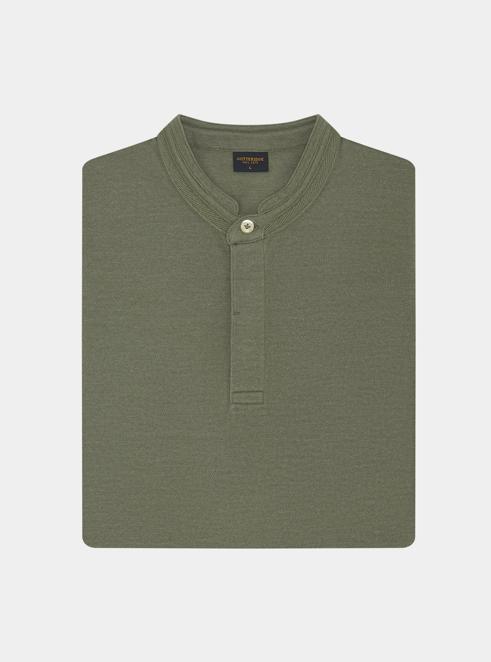 Polo coreana in piquet, SALVIA 0602C