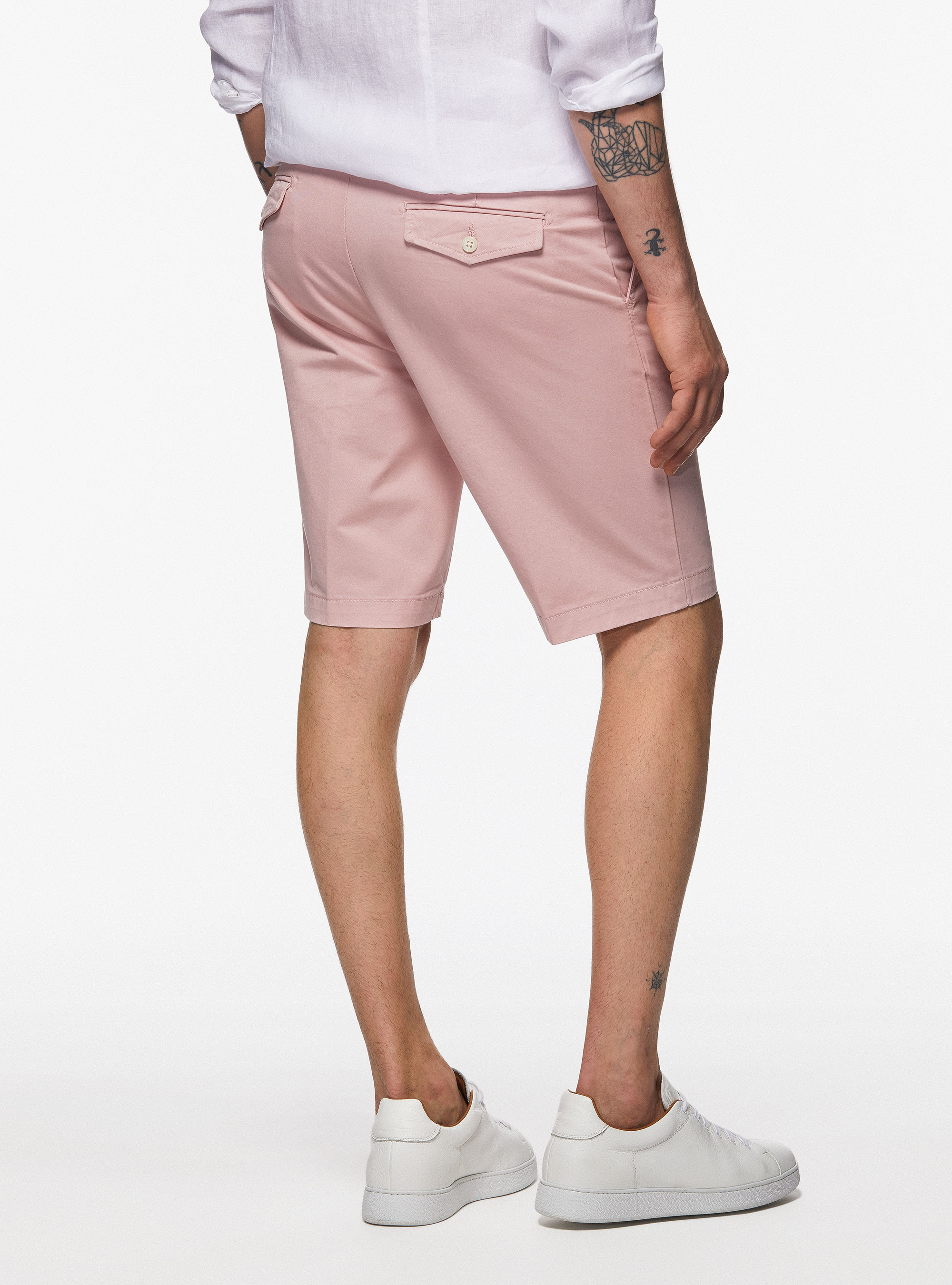 Twill Bermuda shorts, 0441C ROSA SCURO