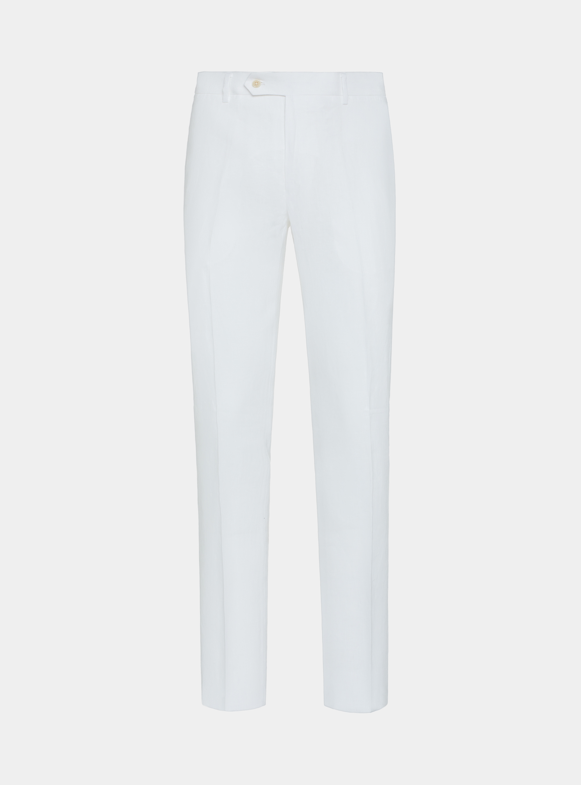 Pantalon en lin pur, BLANC