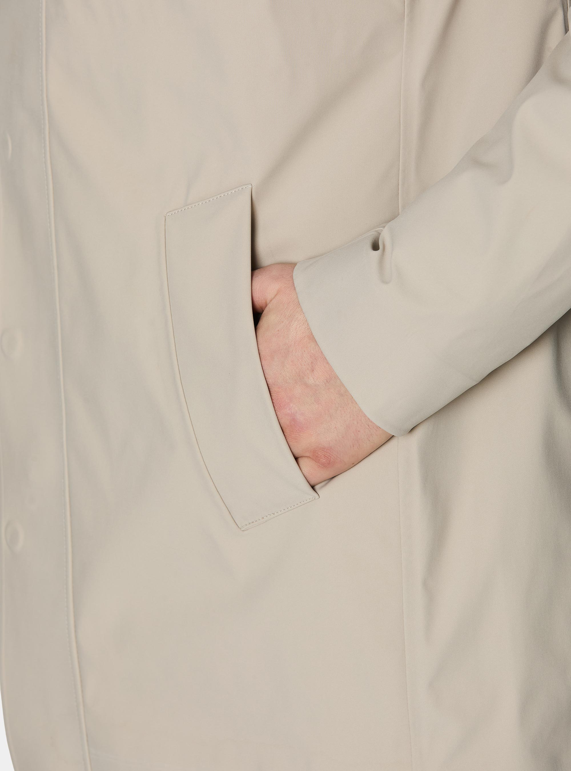 Giubbino in tessuto tecnico, CRUDO