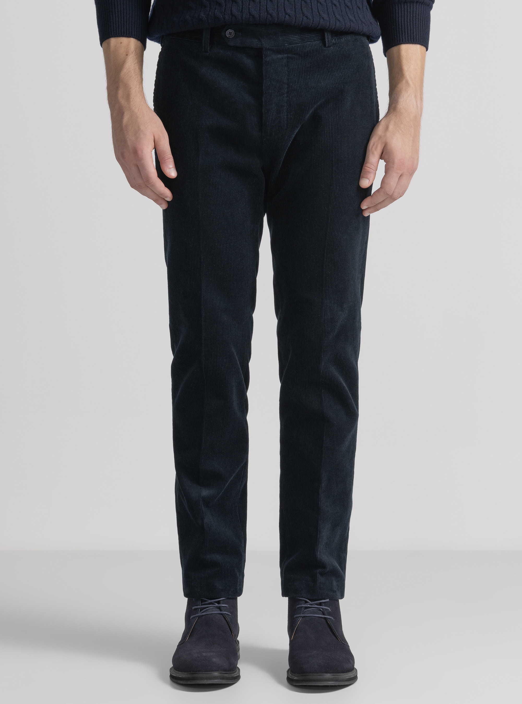 Pantaloni in velluto, BLU NAVY