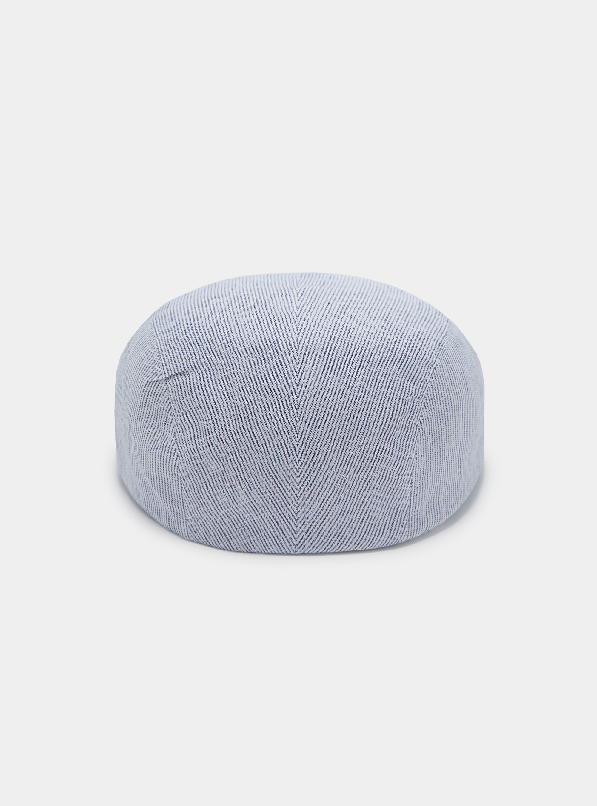 Coppola in puro lino rigato, BLU