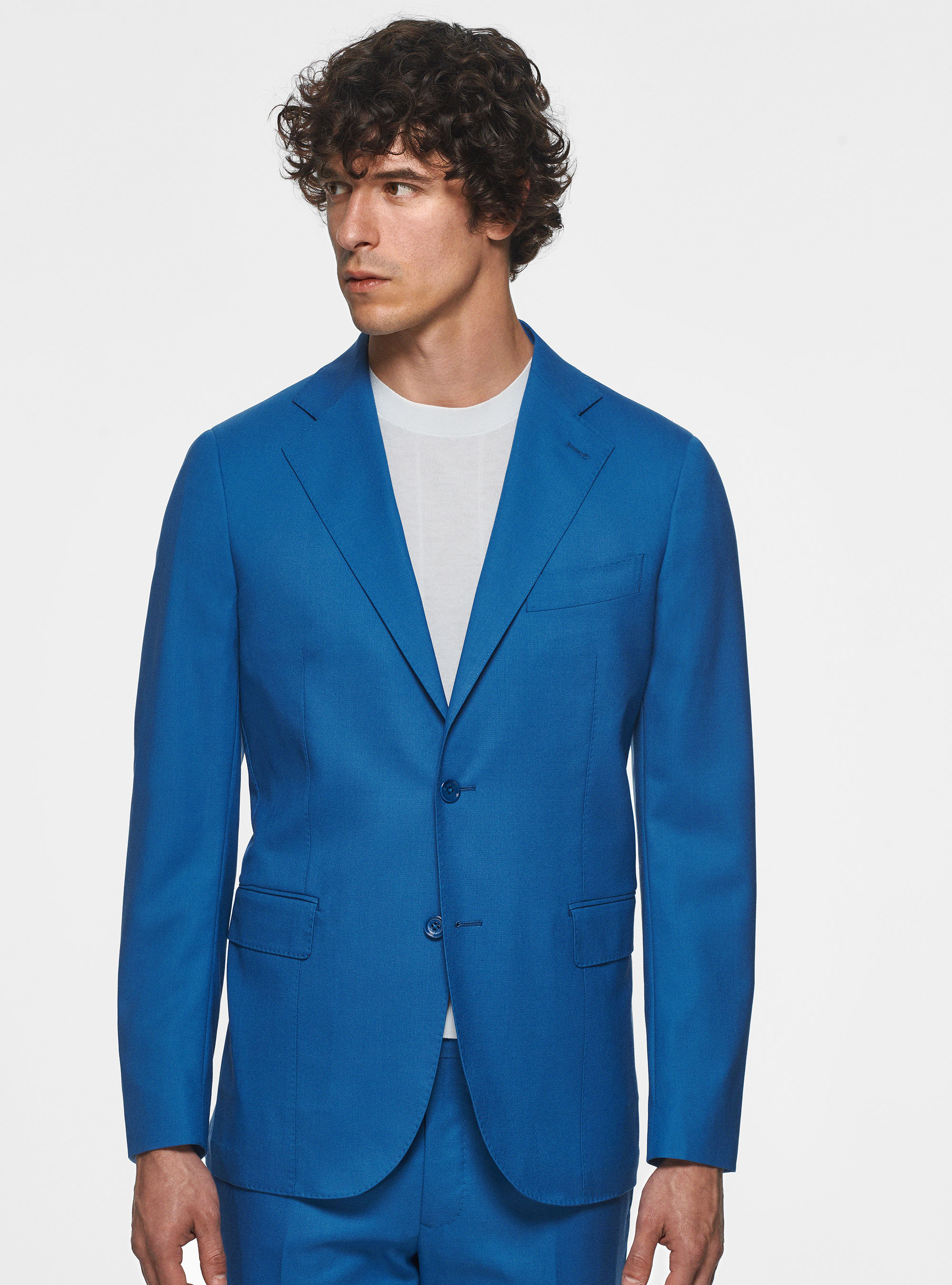 Giacca in pura lana Vitale Barberis Canonico, 0226C CERULEO