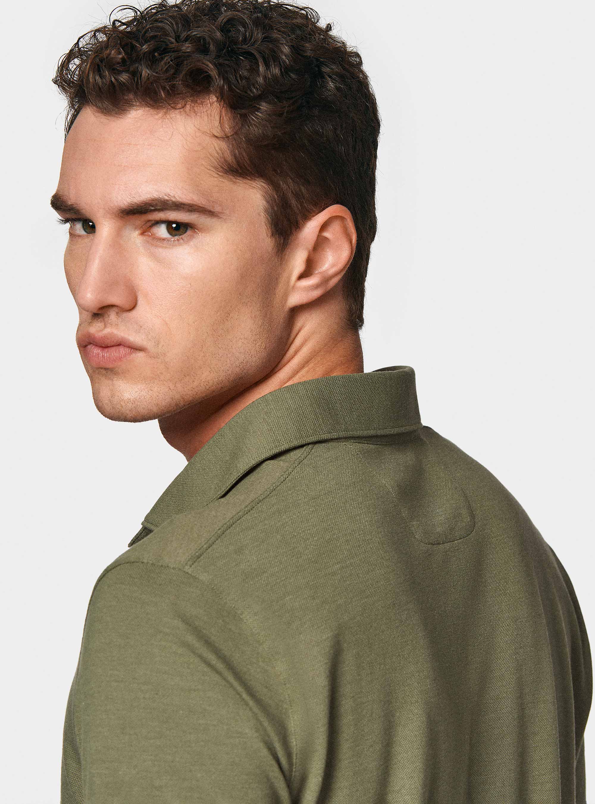 GT01 stretch pique polo shirt, SALVIA 0602C