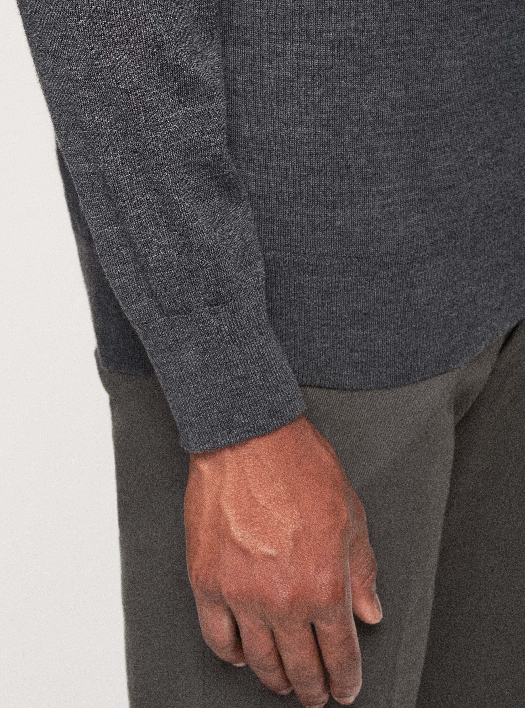 Dolcevita in pura lana merino, ASFALTO