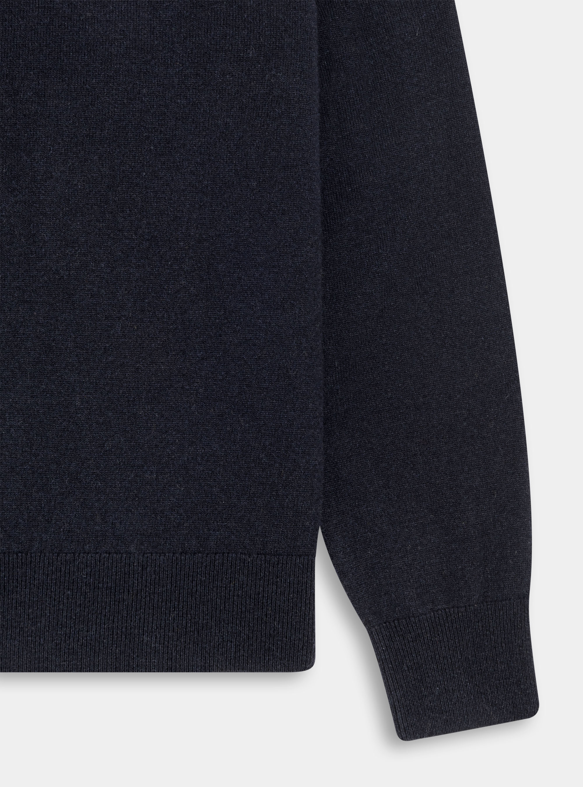 Maglia girocollo in puro cashmere, BLU NAVY