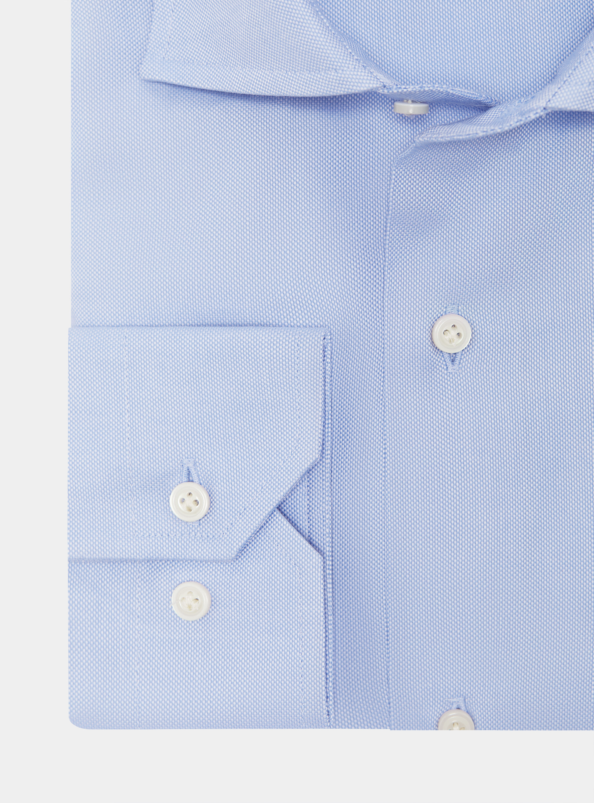 Camisa oxford de algodón, CELESTE