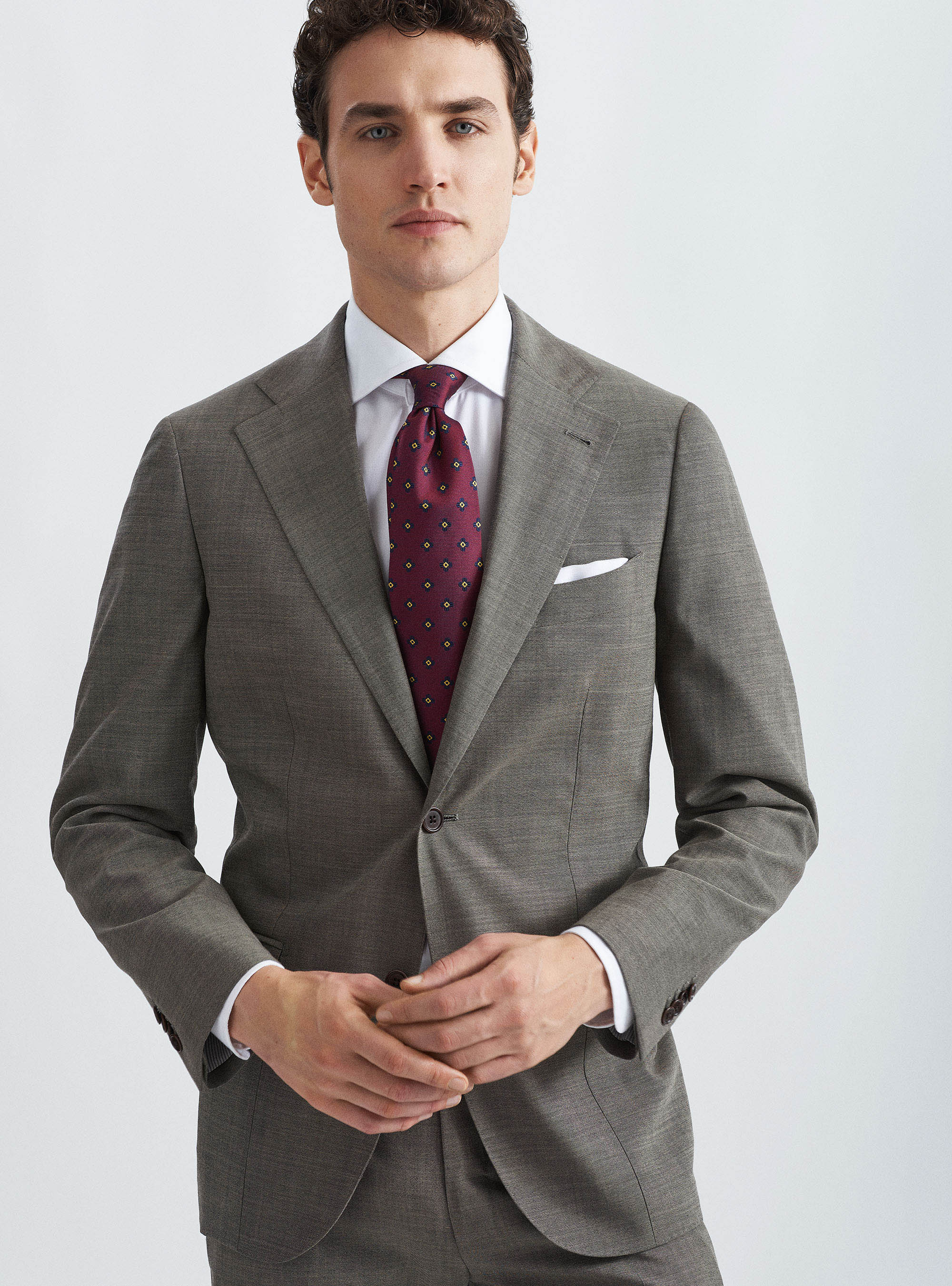 Giacca per abito in fresco lana, ECRU