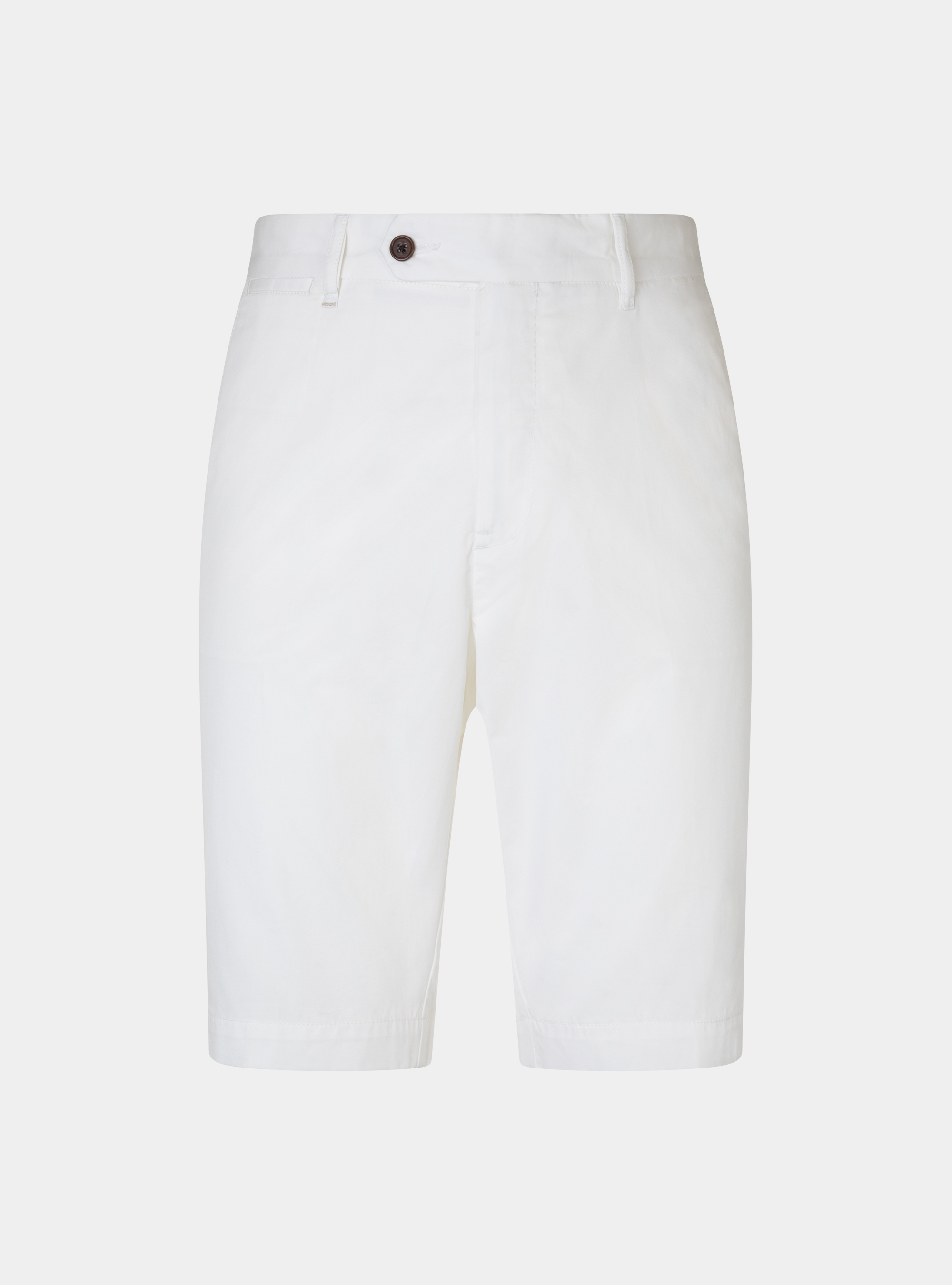 Bermuda in twill di cotone leggero, BIANCO