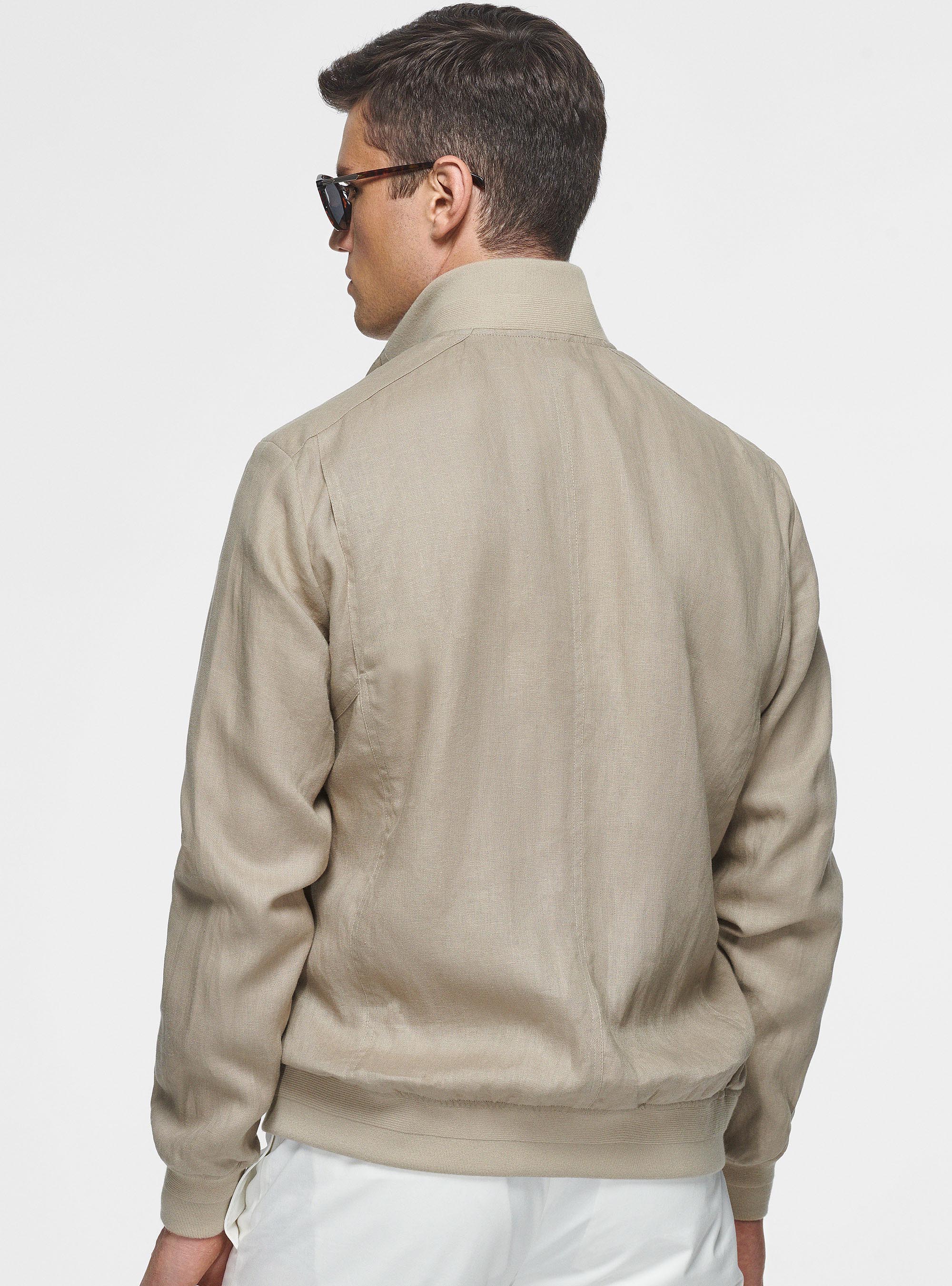 タグ付き　[A.F ARTEFACT] Linen Bomber Jacket Pure linen bomber jacket | Gutteridge | Men's catalog