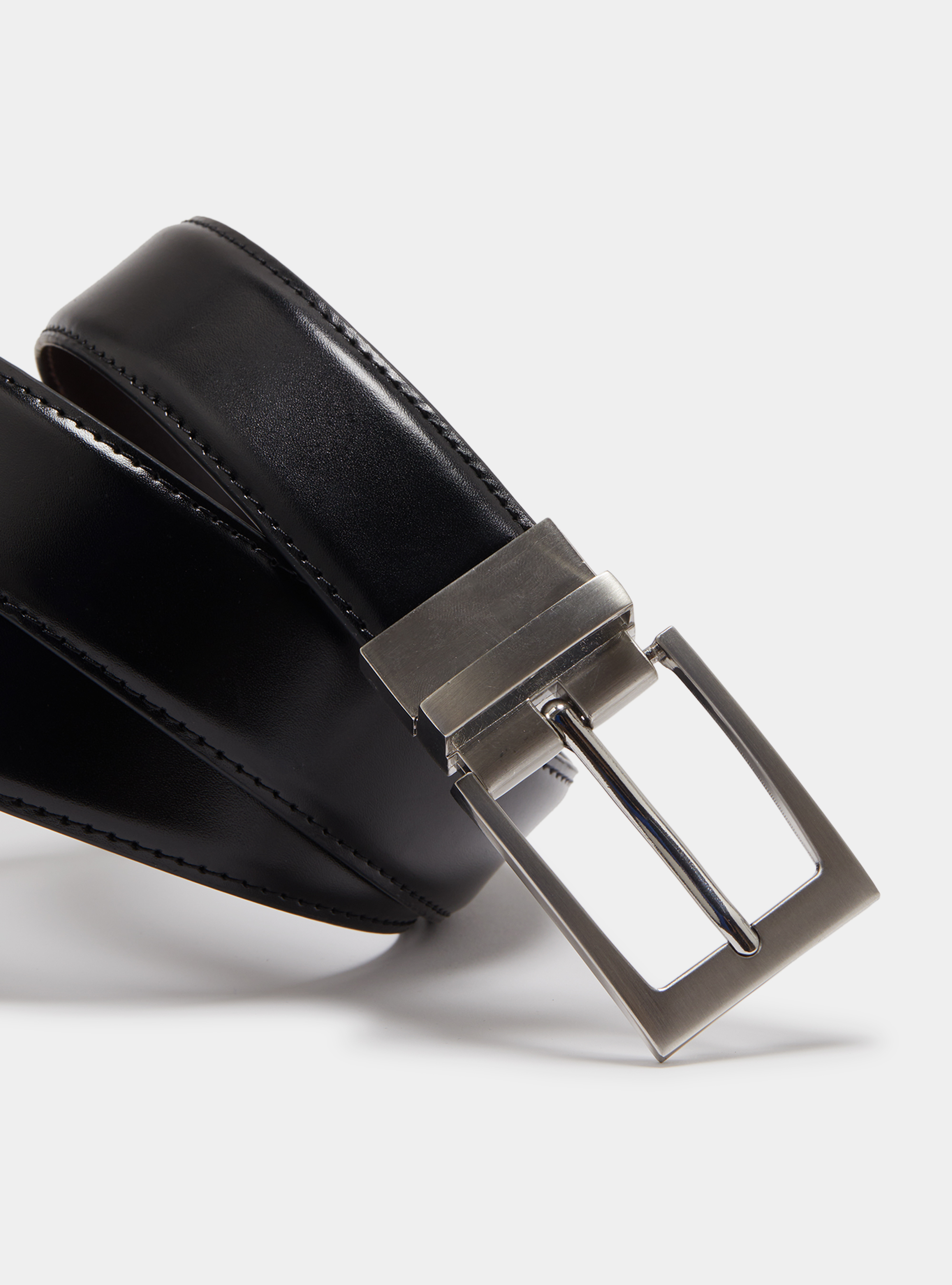 Classic reversible belt, BLACK