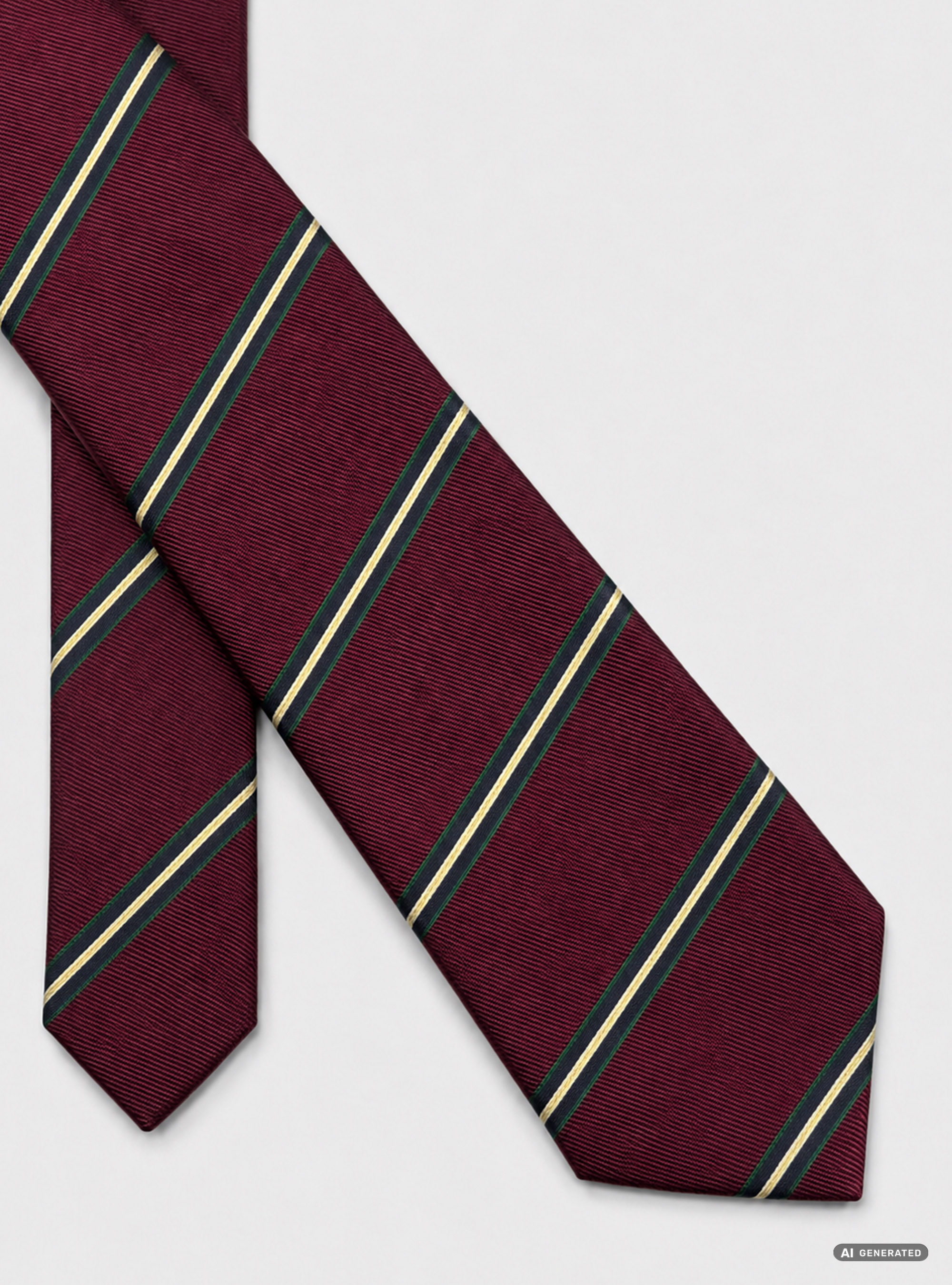 Cravatta in twill di seta rigata, BORDEAUX